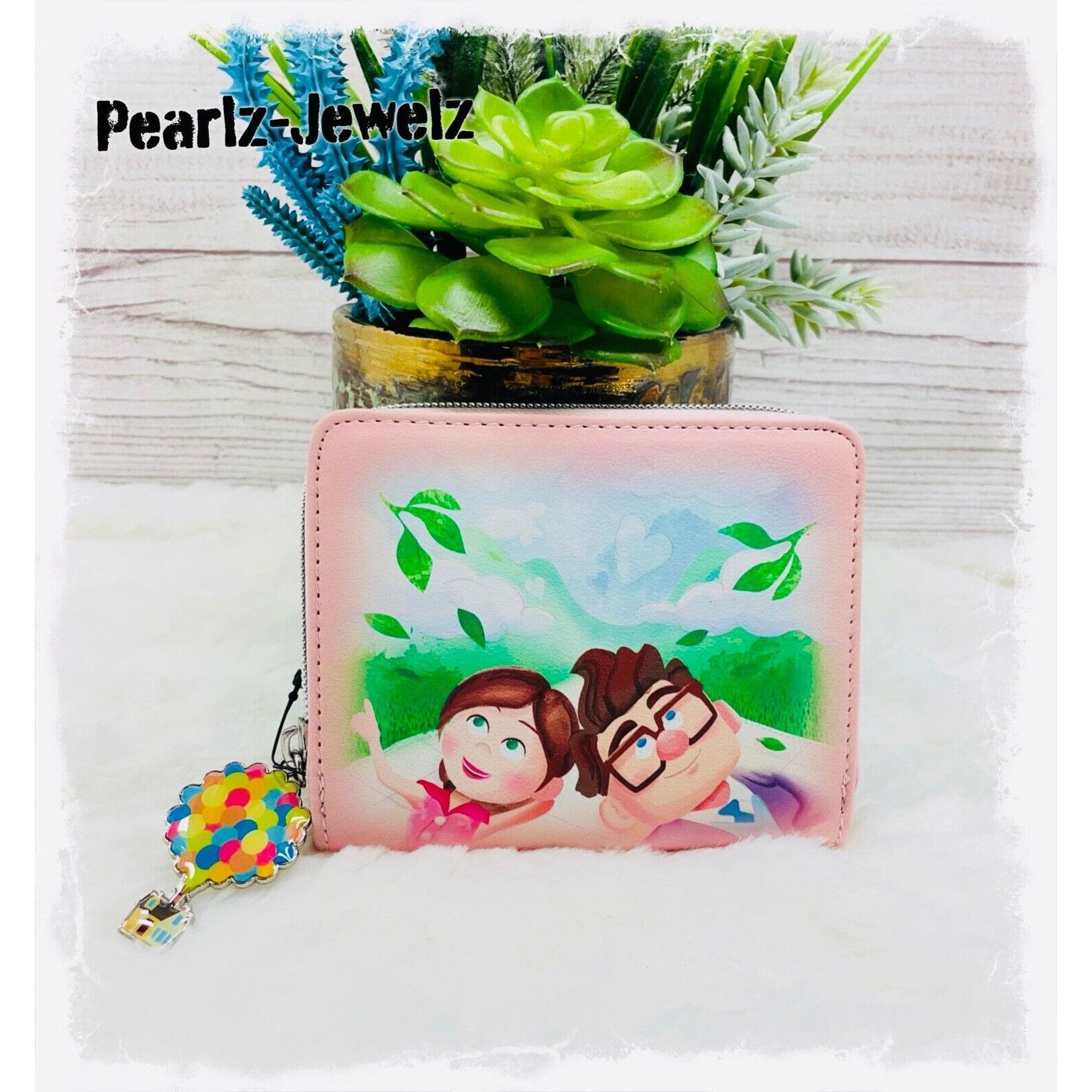 Disney Loungefly Disney Pixar Up Carl & Ellie Picnic Clouds Pink Mi Size ONE SIZE - 1 Thumbnail