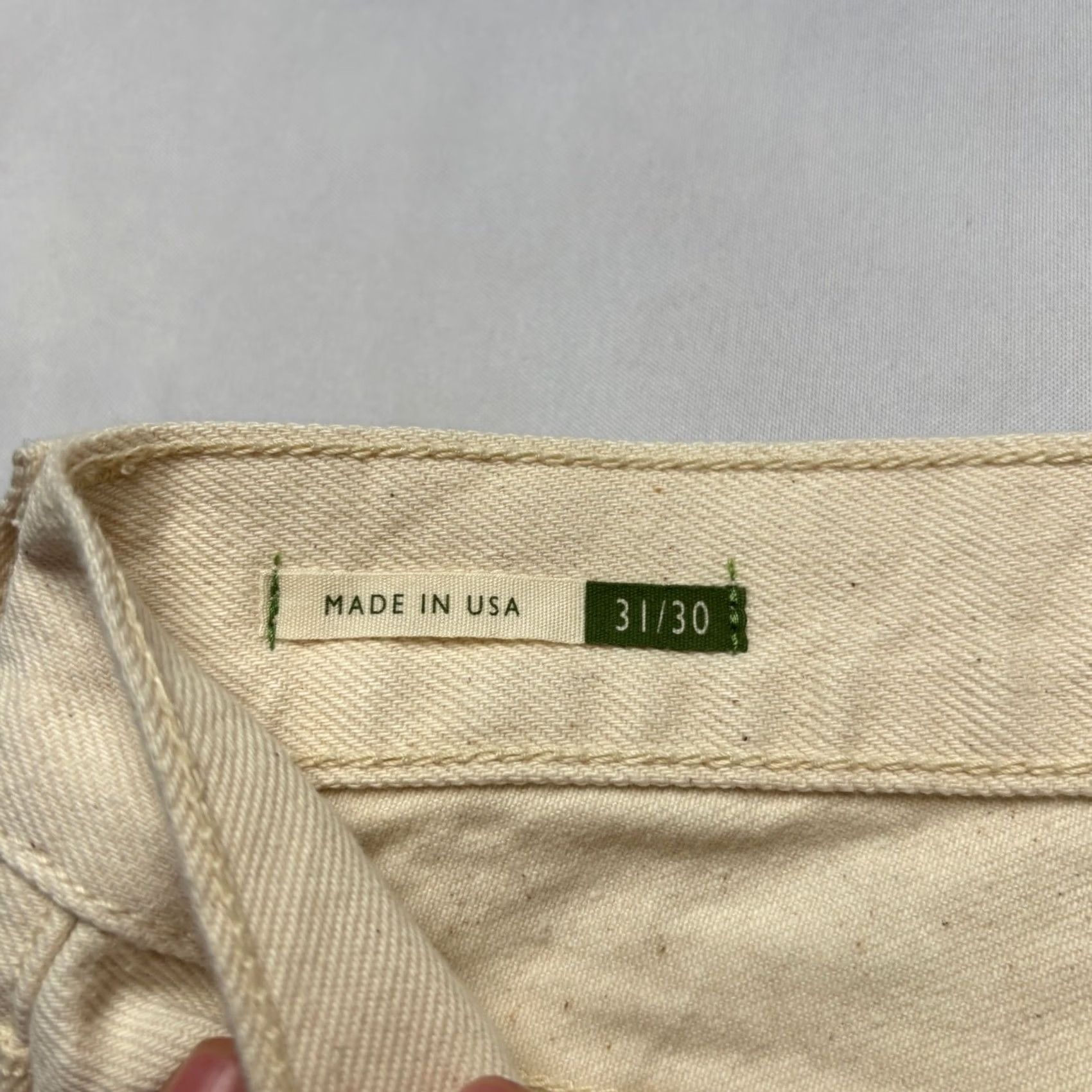 Sid Mashburn Sid Mashburn Jean Slim Straight 31x30 Natural Rinse Denim Mens Size US 31 - 5 Thumbnail