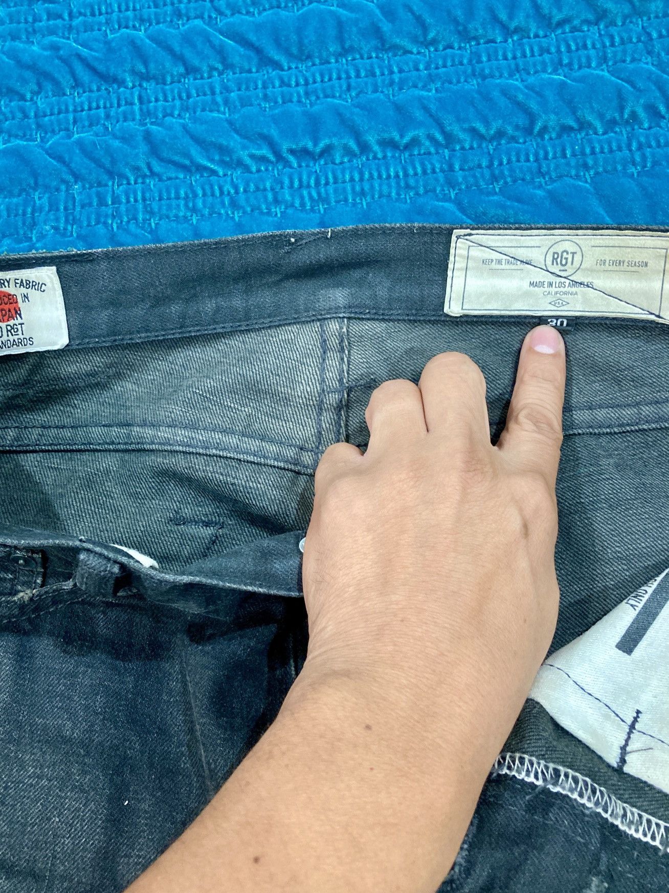 Rogue Territory Black SK Selvedge Jeans Size US 30 / EU 46 - 4 Thumbnail