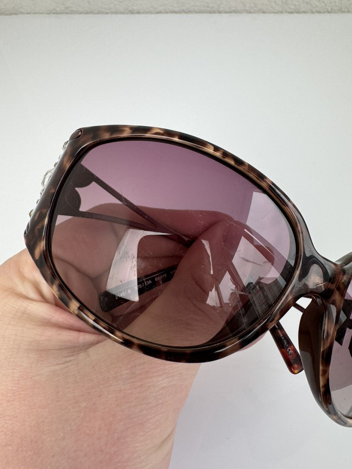 Salvatore Ferragamo Salvatore Ferragamo Sunglasses Tortoiseshell Crystal Size ONE SIZE - 5 Thumbnail