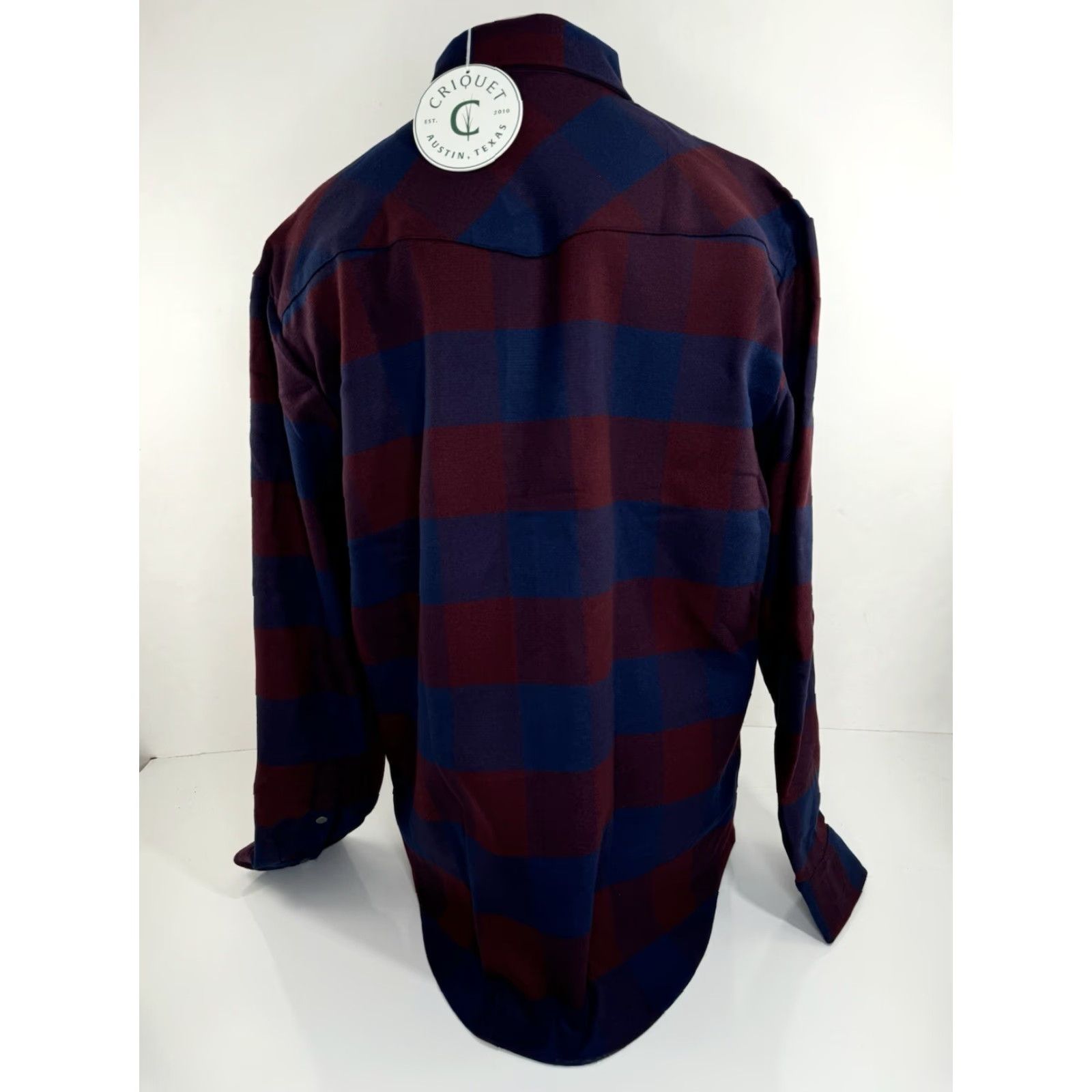 Vintage Criquet Austin - NEW w TAG - Heavy 3 Pocket Plaid Flannel Shirt Jacket Shacket - Red / Blue - 2XL - Men - Shacket - Plaid - Western - Snap Closure Size US XXL / EU 58 / 5 - 3 Thumbnail