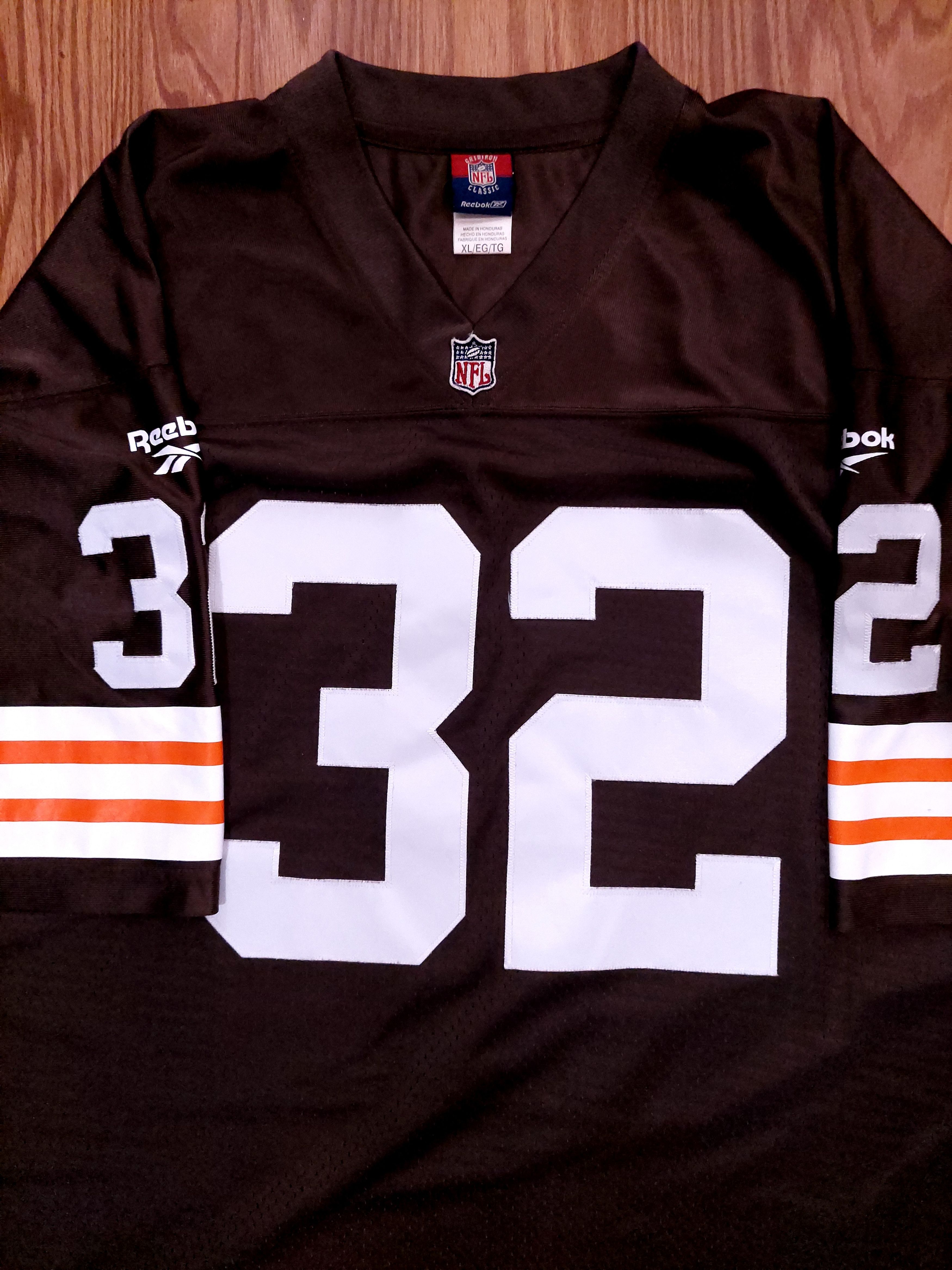 Reebok Authentic Cleveland Browns Jim Brown Reebok Throwback Jersey Size US XL / EU 56 / 4 - 4 Thumbnail