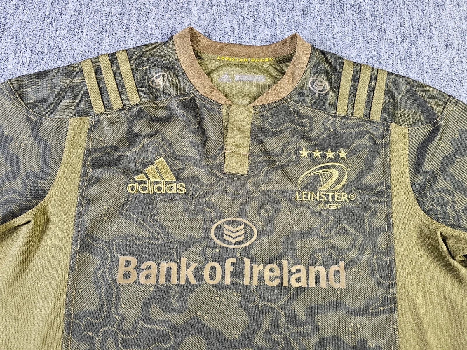 Adidas Adidas Leinster Rugby Jersey L 18/19 Camo Green Excellent Size US L / EU 52-54 / 3 - 3 Thumbnail