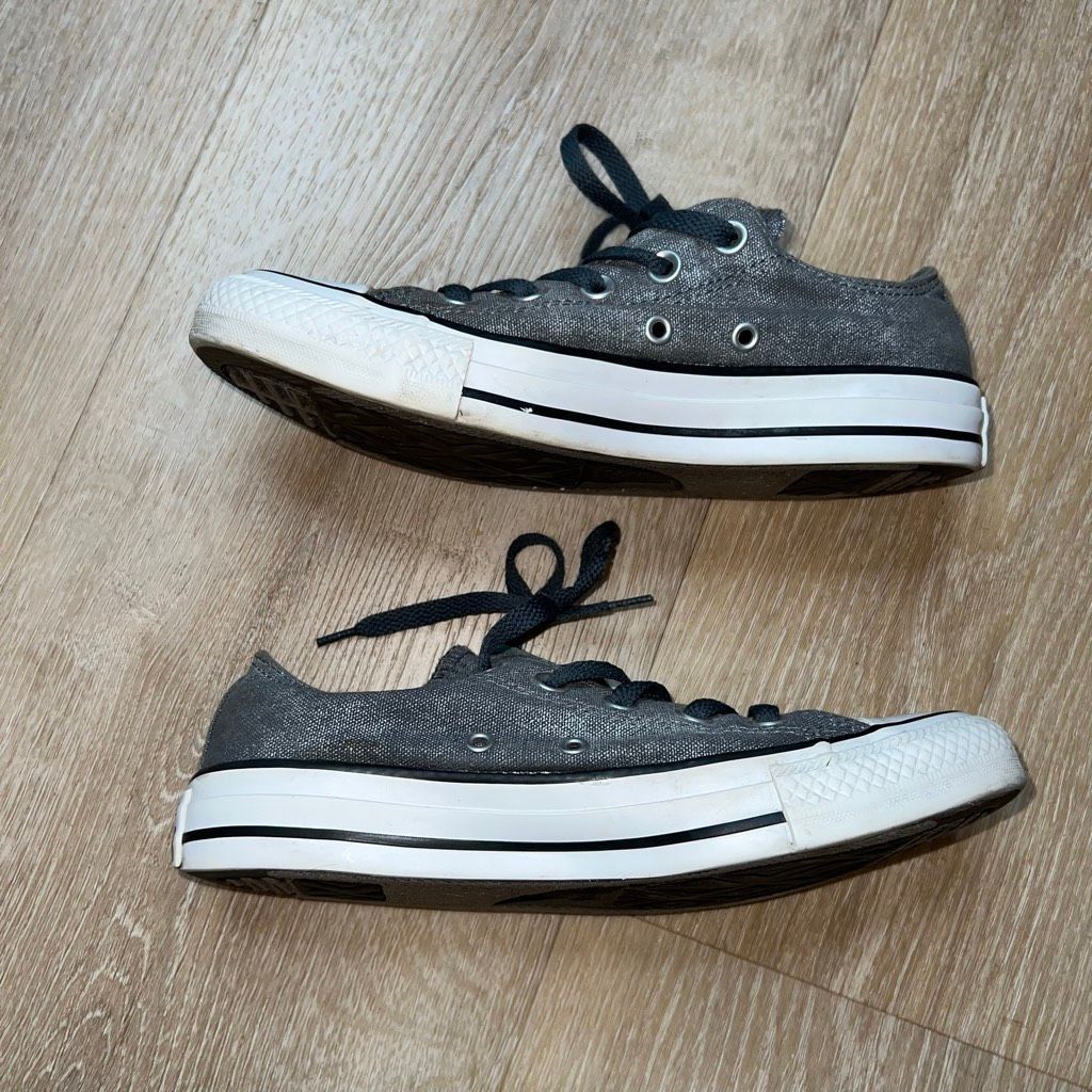 Converse Converse All Star Chuck Taylor Low Top Sneakers, Gray Denim Color, Women’s US 6 Size US 6 / IT 36 - 7 Thumbnail