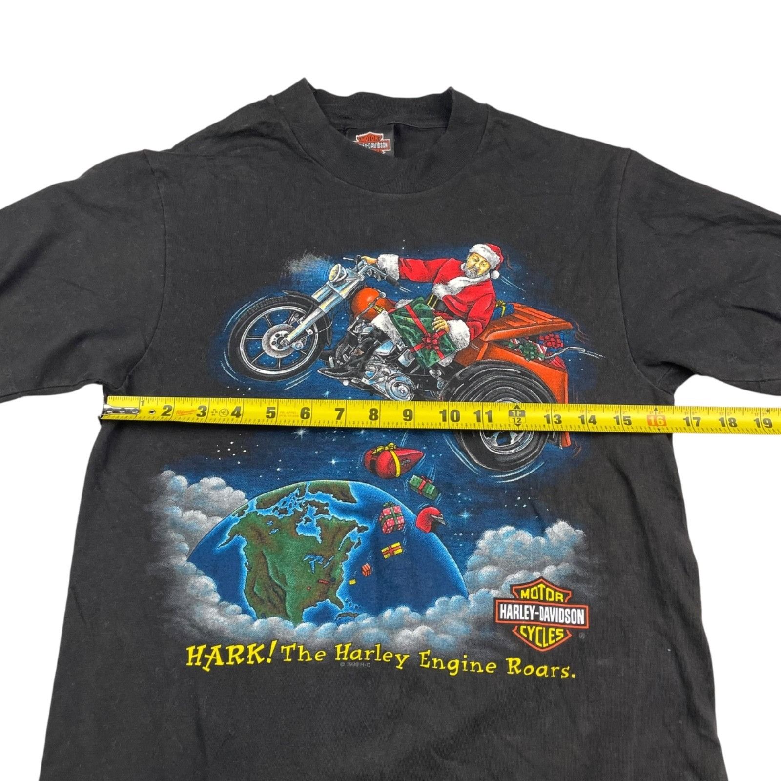 Harley Davidson VTG 1996 Harley Davidson Hark! Engine Roars Single Stitch T- Size US S / EU 44-46 / 1 - 12 Thumbnail