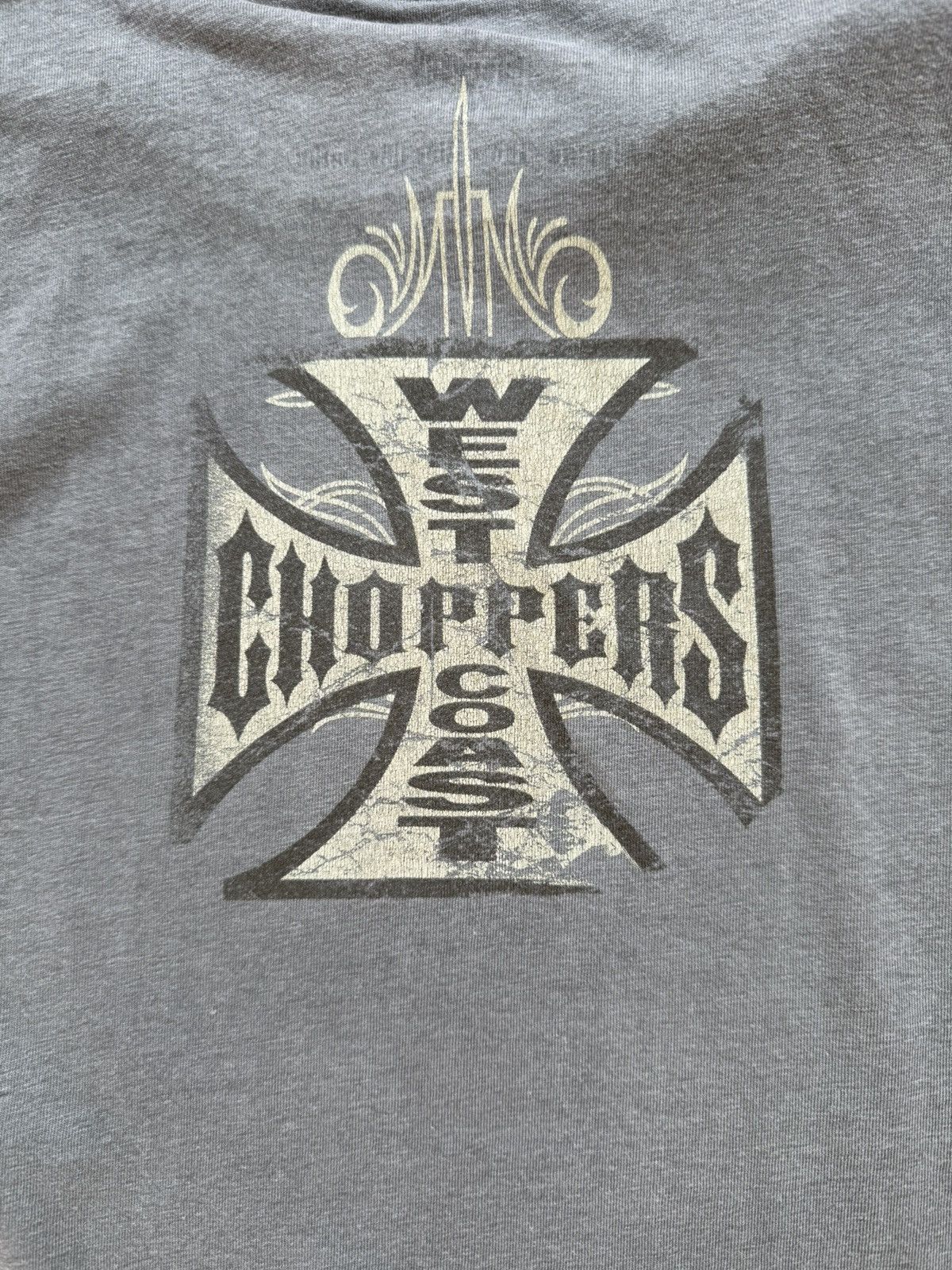 West Coast Choppers WCC West Coast Choppers Vintage Logo Grey T-Shirt Size L Size US L / EU 52-54 / 3 - 10 Thumbnail