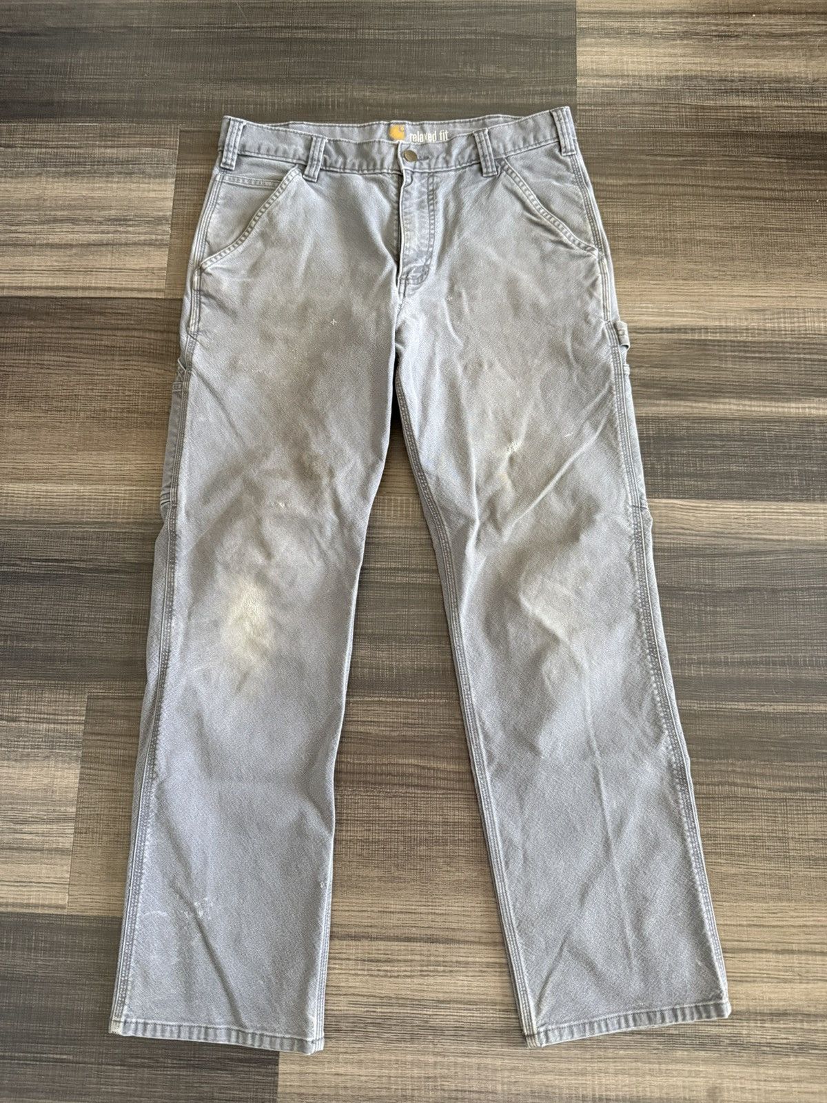 Carhartt Faded and Worn Carhartt Carpenter Pants - 33x32 Size US 33 - 1 Thumbnail