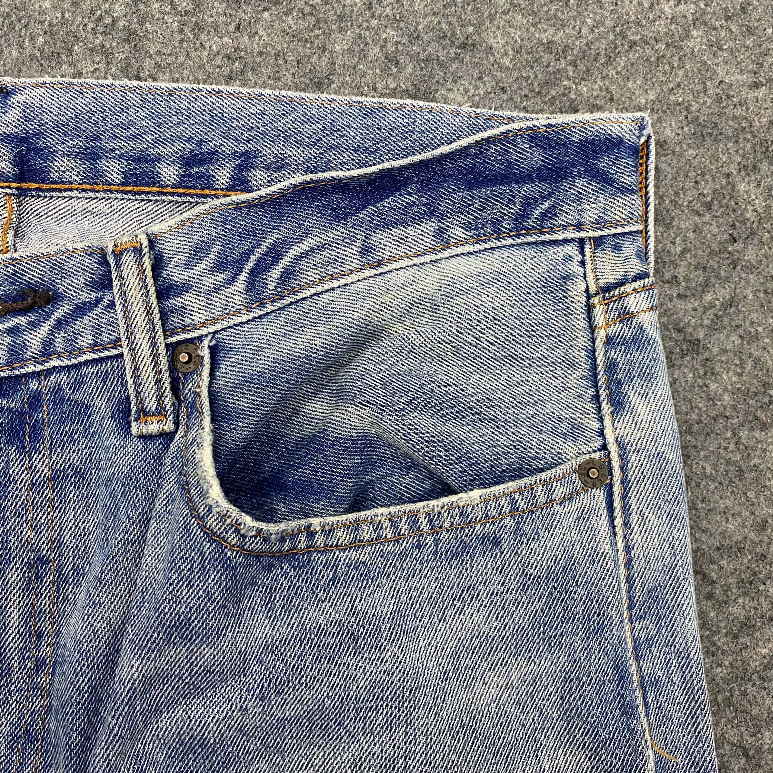 Levi's 💥Best Offer💥Vintage Levis 505 Distressed Denim Size US 36 / EU 52 - 11 Thumbnail