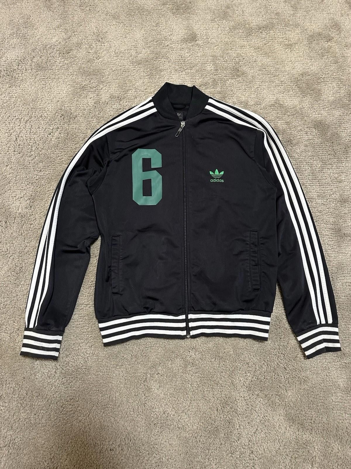 Adidas Vintage Adidas Beckenbauer #6 Black Track Jacket Mens M Size US M / EU 48-50 / 2 - 1 Thumbnail