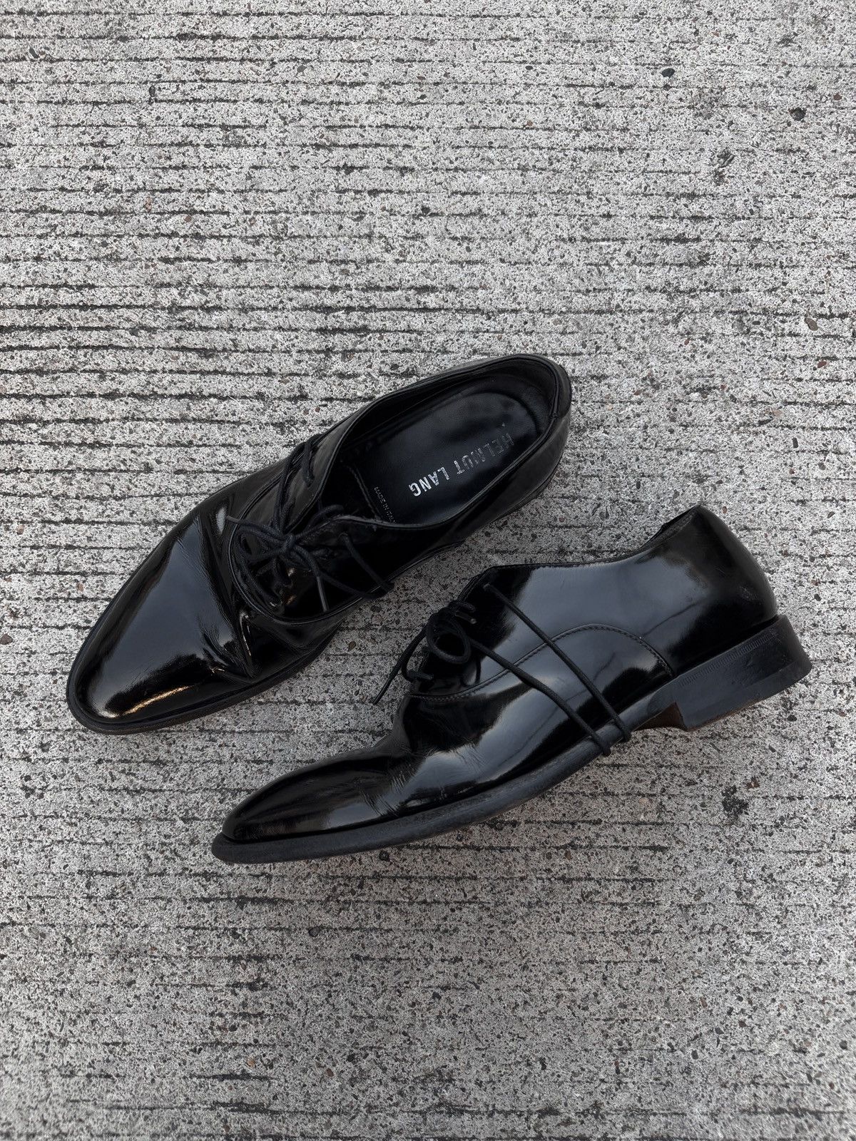 Helmut Lang Helmut Lang Patent Leather Derby Shoes Size US 6.5 / EU 39-40 - 1 Thumbnail
