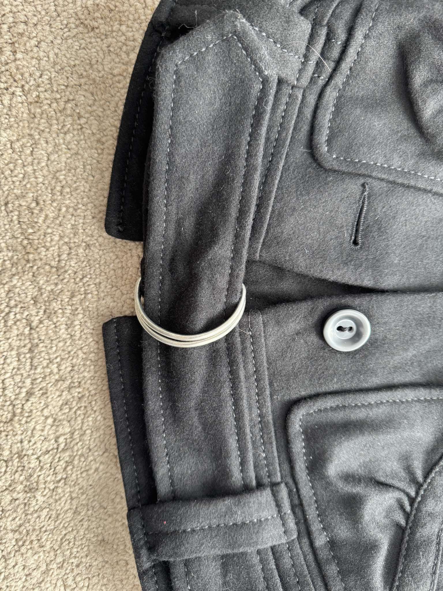 Designer × Other Vero Moda Vilsen Women Jacket Coat M Warm Belted Short Wool Size M / US 6-8 / IT 42-44 - 3 Thumbnail