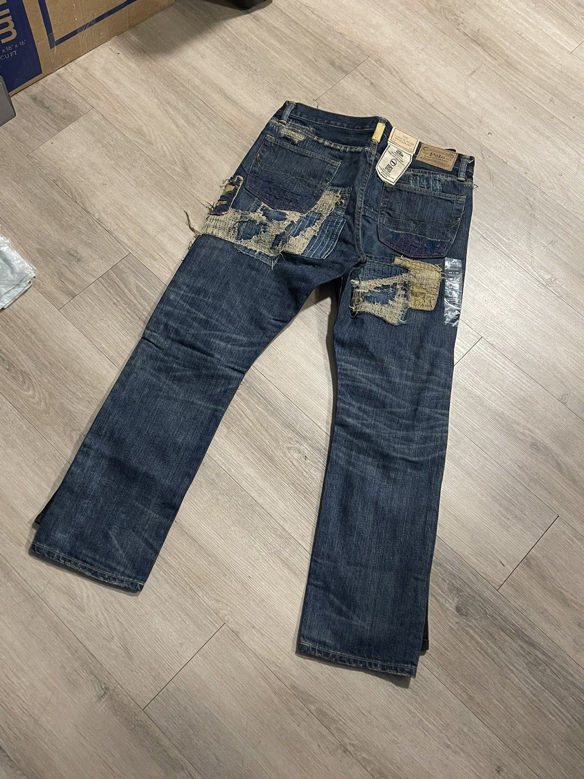 Polo Ralph Lauren Polo Ralph Lauren Varick Slim Rope dyed BORO method Size US 32 / EU 48 - 4 Thumbnail