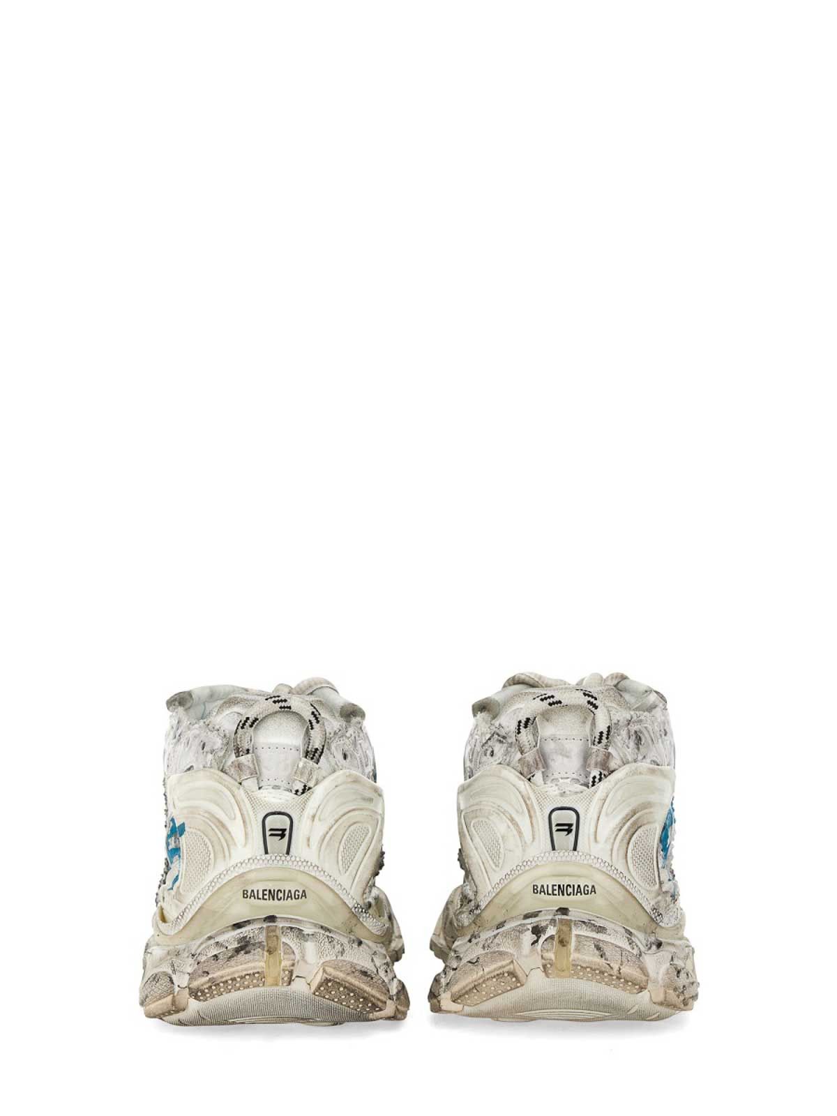 Balenciaga o1bcso1str0625 Runner Graffiti Sneakersin Multicolor Size US 6 / IT 36 - 2 Thumbnail