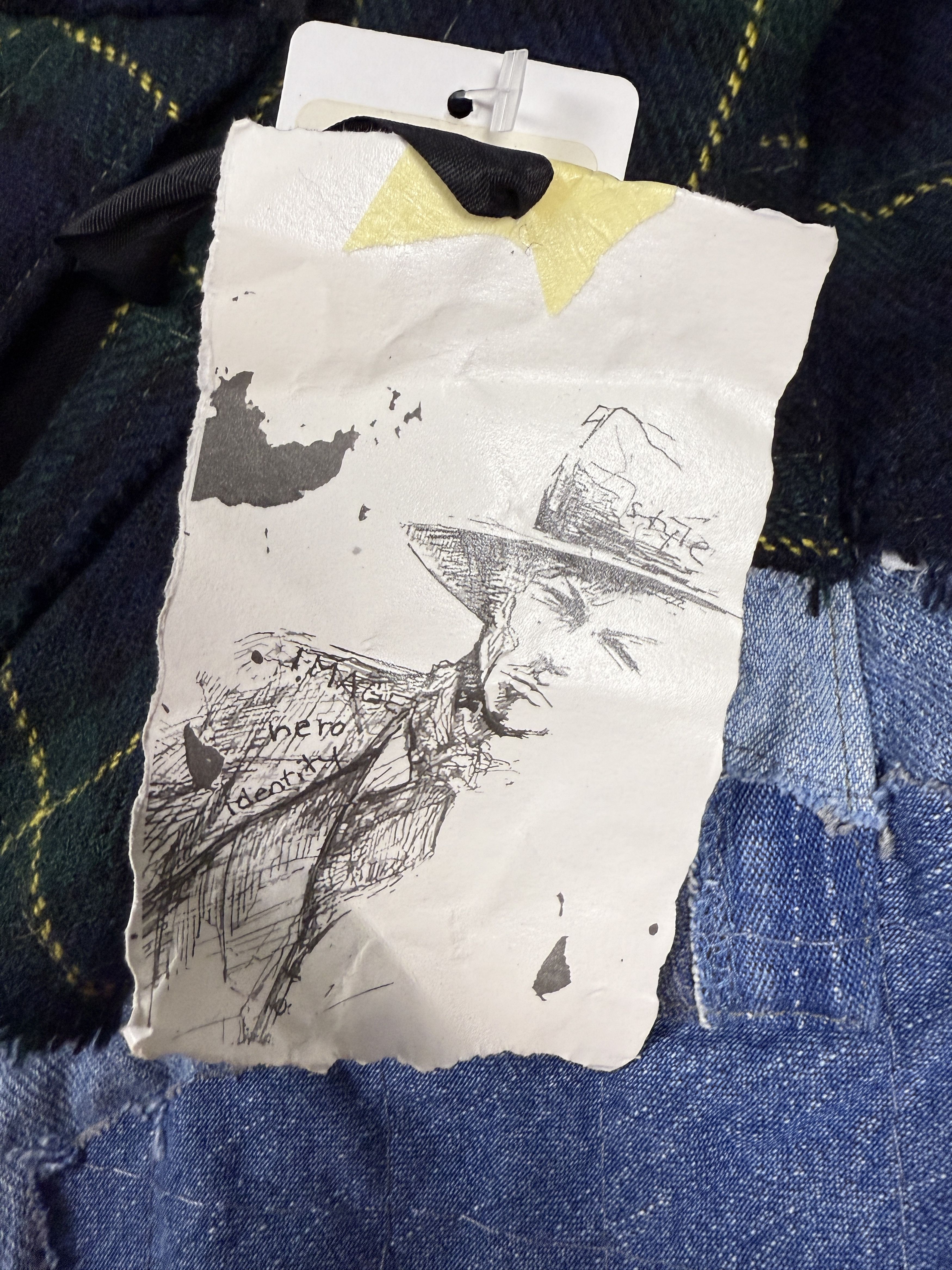 Greg Lauren $1600 Greg Lauren Green Stitchwork Boxy Jacket Size US L / EU 52-54 / 3 - 6 Thumbnail