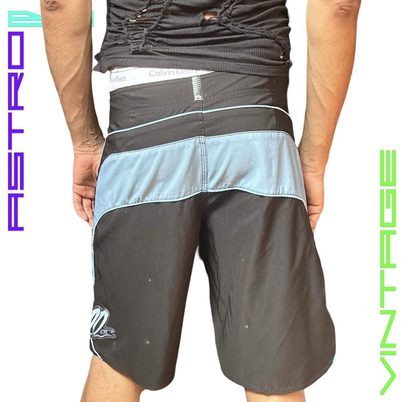 O'Neill O'Neill Black & Baby Blue Y2K Swim Board Shorts - 32" Size US 32 / EU 48 - 5 Thumbnail