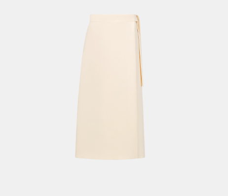 image of Dior O1Bcso1Str0524 Warp Skirt In White, Women's (Size 30)