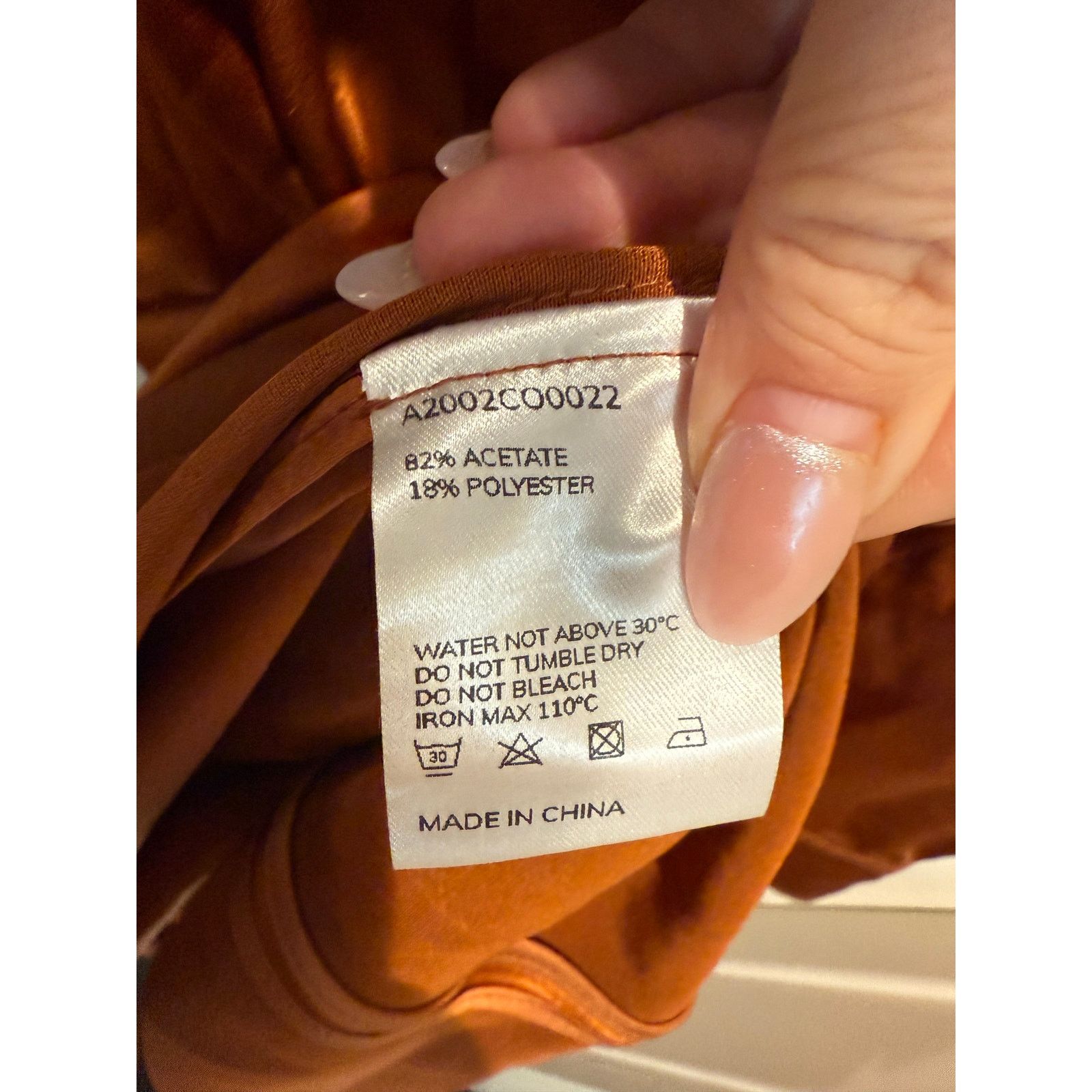Other LATTELIER Double Breasted Satin Look Rust Trench Coat XS Size XS / US 0-2 / IT 36-38 - 4 Thumbnail