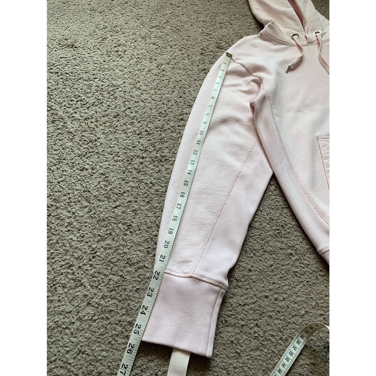 Helmut Lang HELMUT LANG RARE LIGHT PINK BONDAGE HOODIE Size US M / EU 48-50 / 2 - 15 Thumbnail