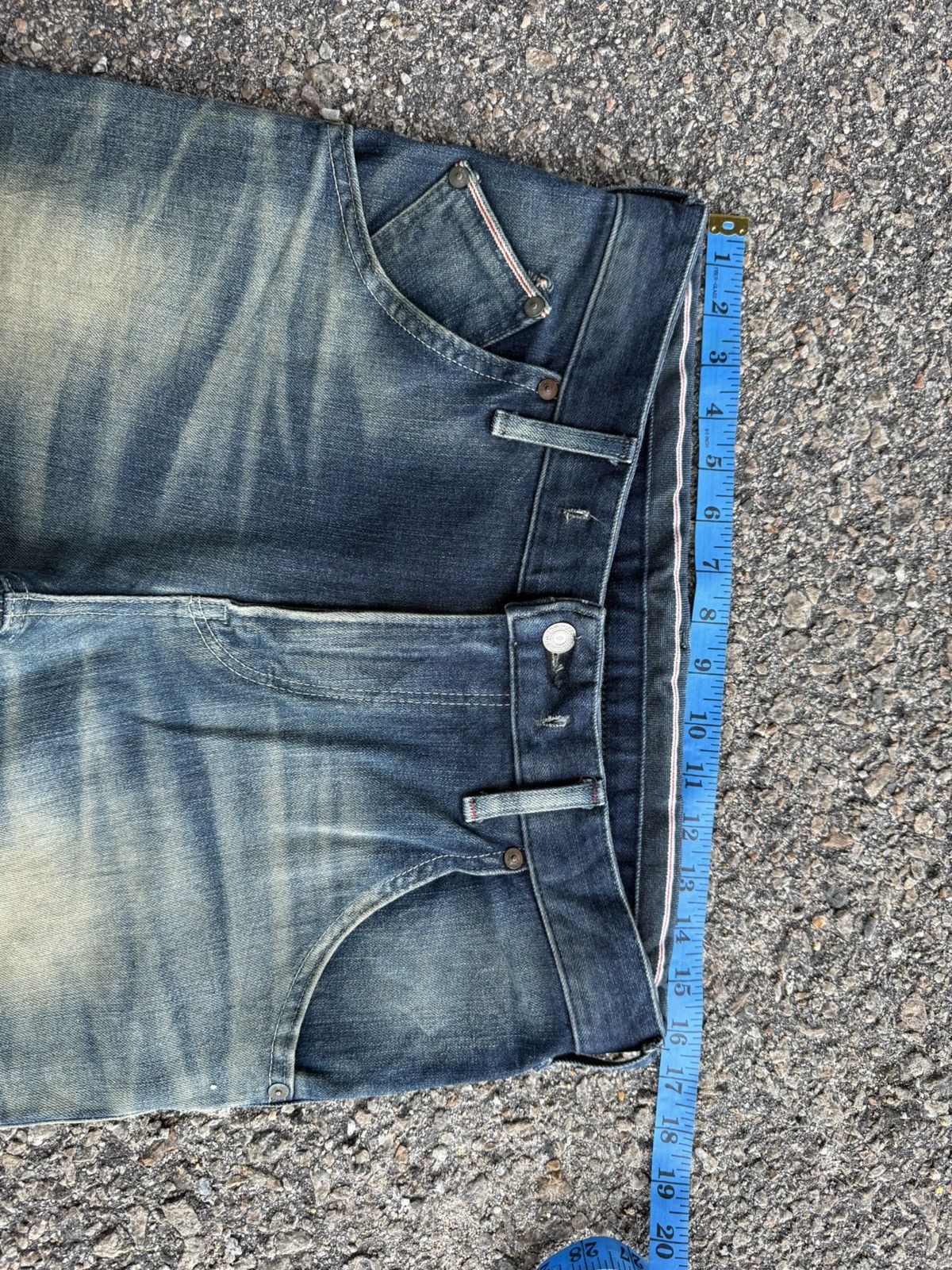 Edwin VINTAGE EDWIN JERSEY SKINNY FADED RIPPEP JEAN PANTS Size US 32 / EU 48 - 7 Thumbnail