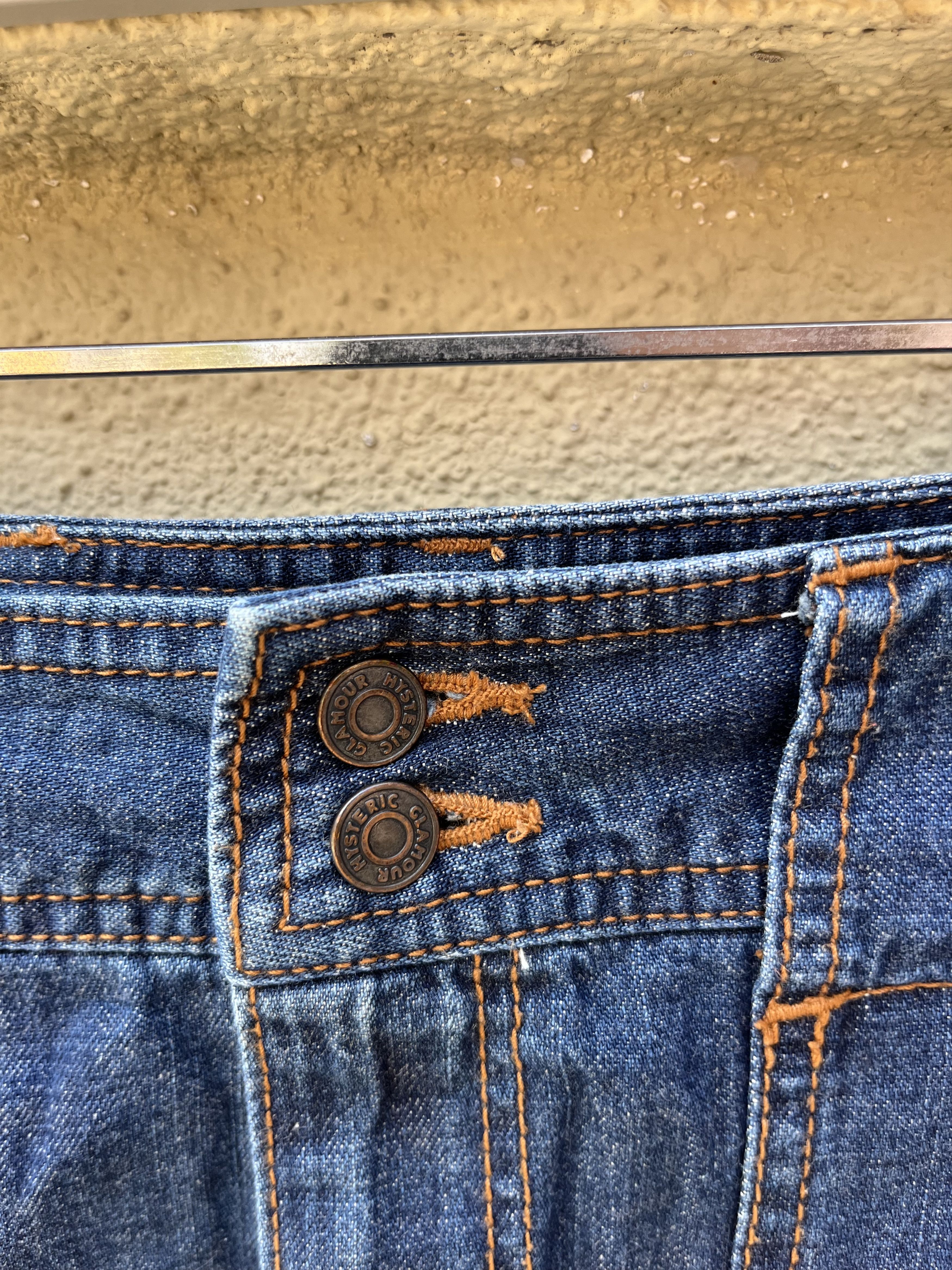 Hysteric Glamour Vintage hysteric glamour denim mini skirt Size 29" - 3 Thumbnail
