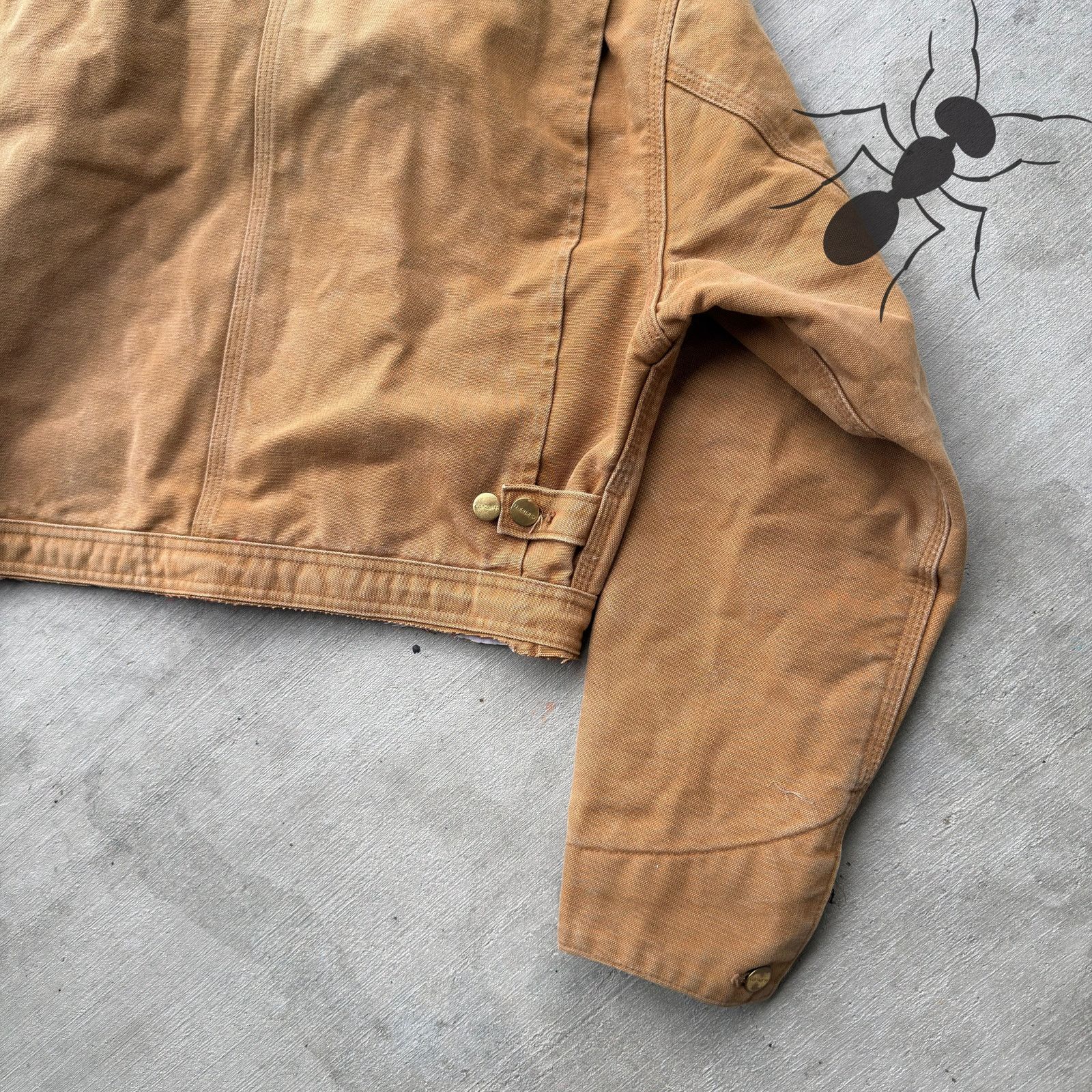Carhartt × Vintage Carhartt brown cropped Detroit style work wear jacket Size US S / EU 44-46 / 1 - 8 Thumbnail
