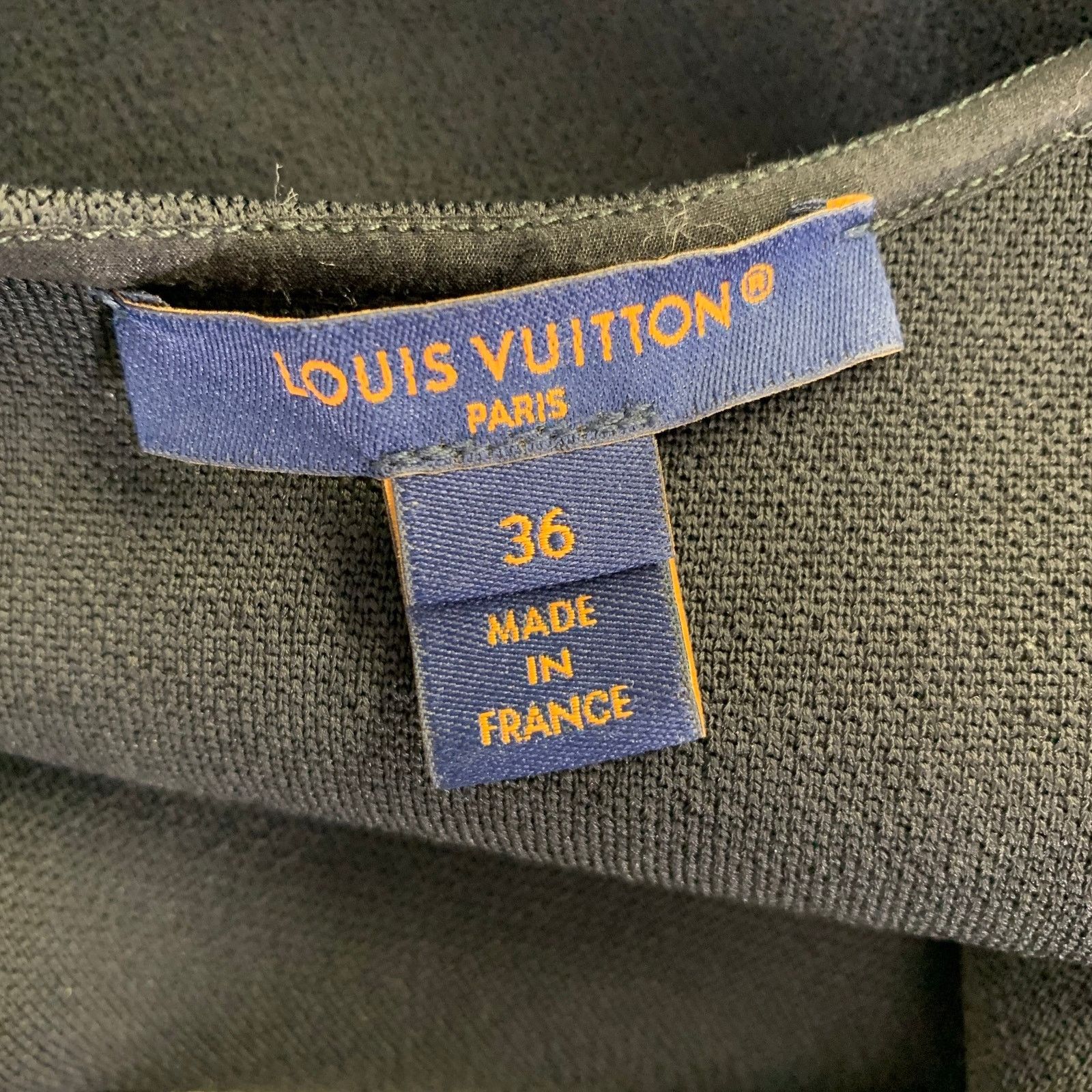 Louis Vuitton Louis Vuitton XS Black Grey Viscose Polyamide Silk Dress Size XS / US 0-2 / IT 36-38 - 8 Thumbnail