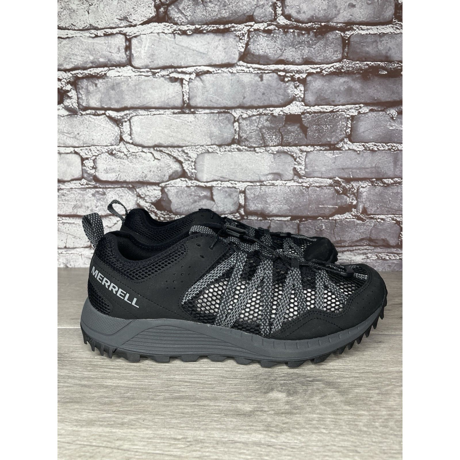 Merrell Merrell Wildsport Aerosport Black Synthetic Lace Hiking Outd Size US 10.5 / EU 43-44 - 13 Thumbnail