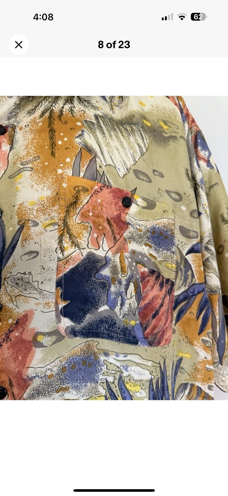 Other Summa Silk Tropical Fish Shirt XL Short Sleeve Hawaiian Size US XL / EU 56 / 4 - 10 Thumbnail