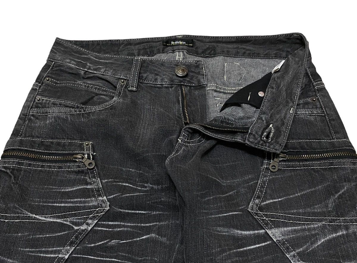 If Six Was Nine Rare Design Vintage Japanese Brand Double Focus Jeans 2000s Size US 32 / EU 48 - 6 Thumbnail