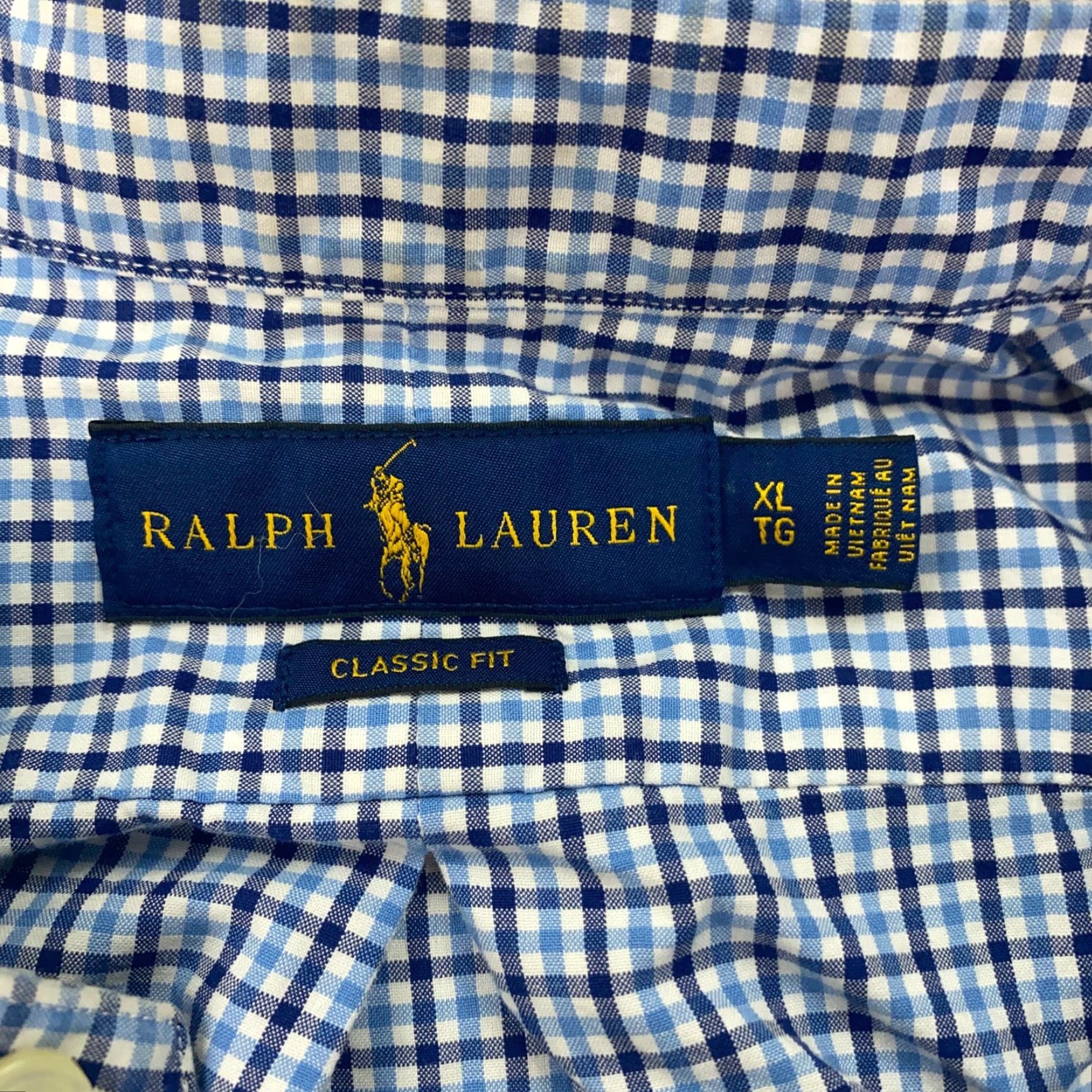 Ralph Lauren Ralph Lauren Classic Fit Button-Up Shirt XL Blue Plaid Short Sleeve Mens Size US XL / EU 56 / 4 - 4 Thumbnail