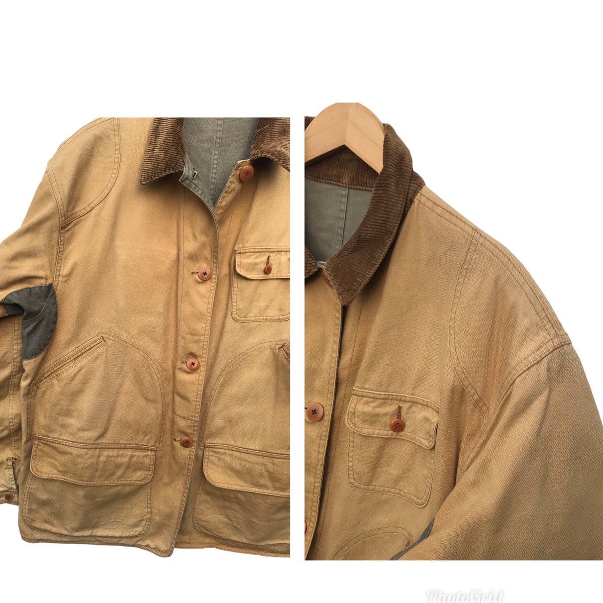 Polo Ralph Lauren Vintage Polo Ralph Lauren Riversible Field Coat Heavy Jacket Size US L / EU 52-54 / 3 - 6 Thumbnail