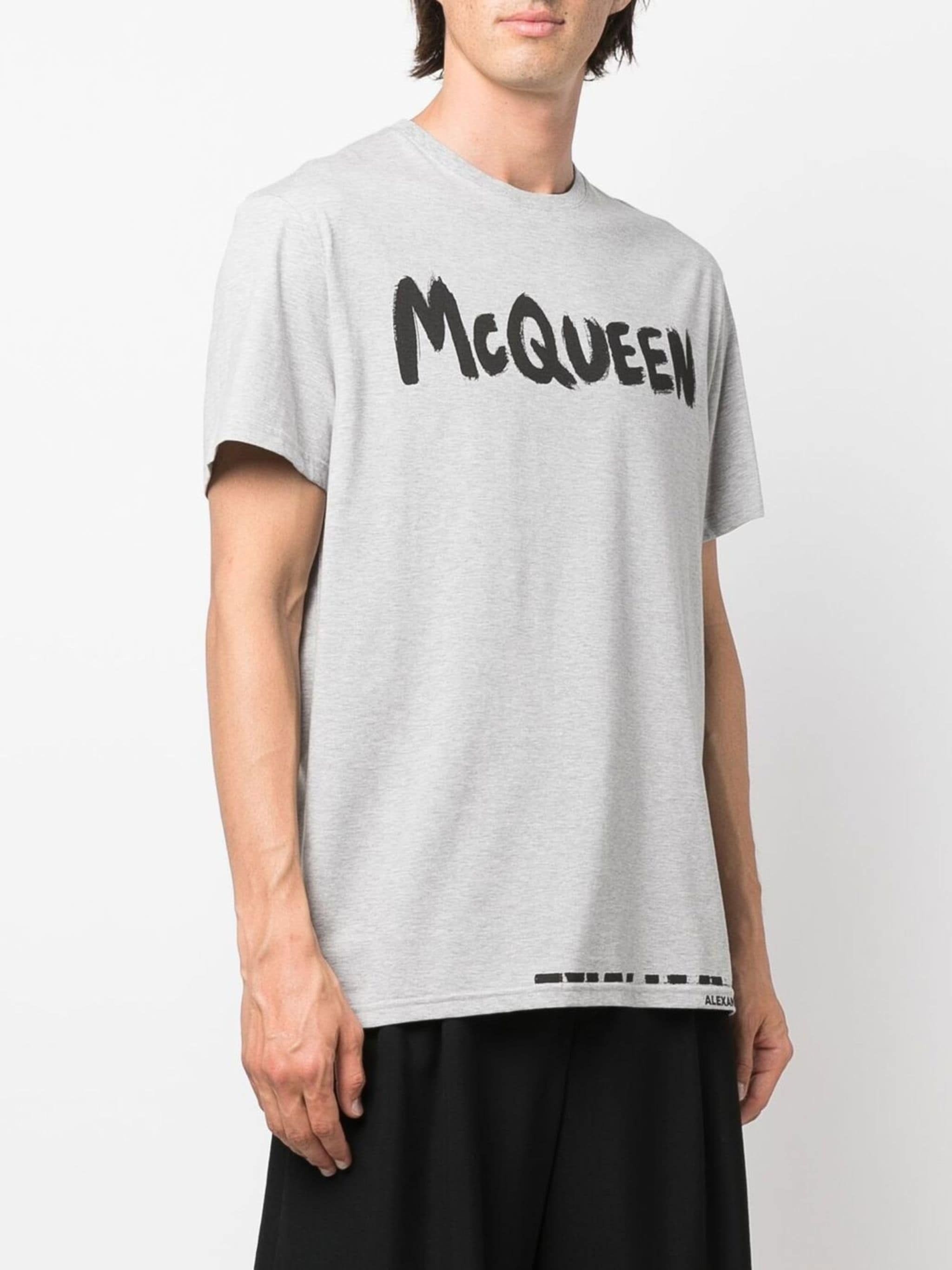 Alexander McQueen o1y1024 T-Shirt In Grey Size US XL / EU 56 / 4 - 3 Thumbnail