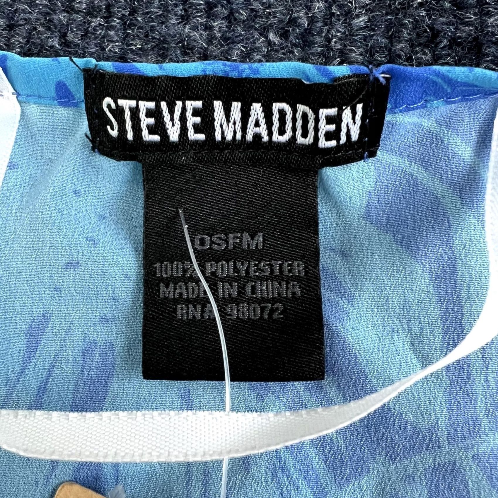 Steve Madden Steve Madden Kimono Womens One Size Blue Multi Tropical Floral Duster Cardigan Size ONE SIZE - 5 Thumbnail