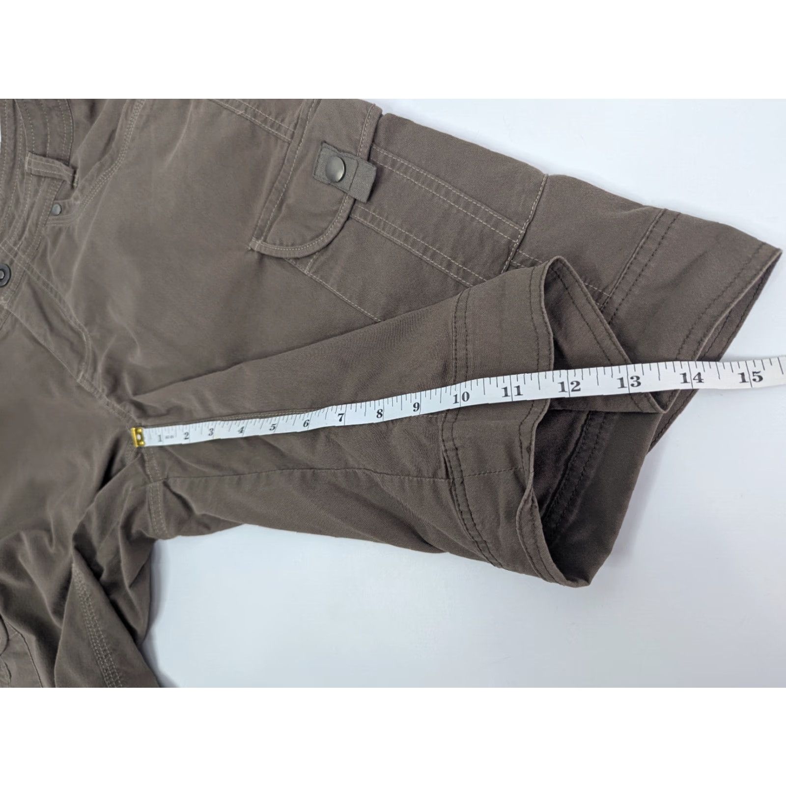 Vintage VINTAGE Kuhl Bermuda Shorts Womens 10 Cargo Pocket Zipper Cargo Pocket Brown Outdoor Hiking Trash? Size 32" / US 10 / IT 46 - 3 Thumbnail