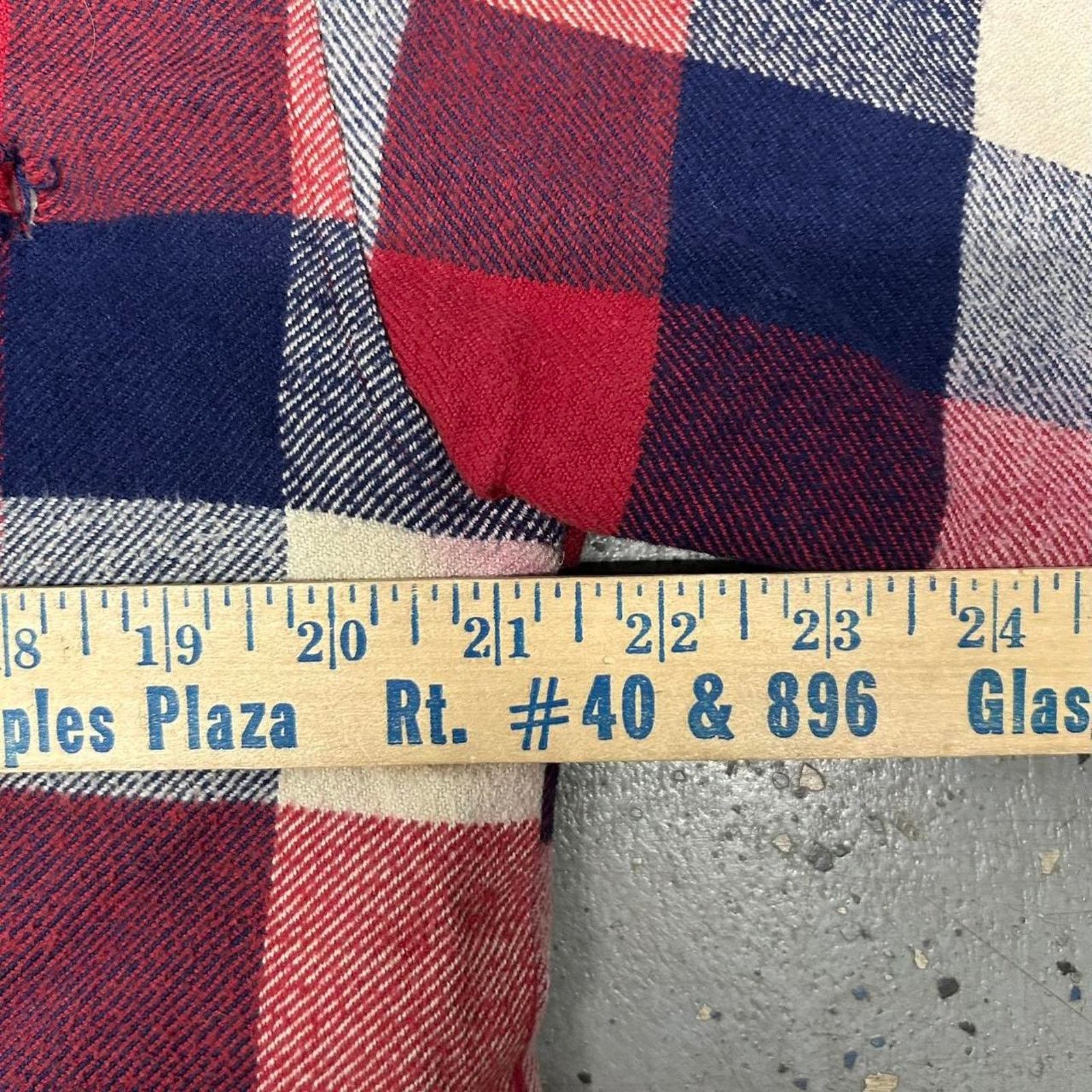 Other VTG Red and navy plaid flannel shirt shacket Size US M / EU 48-50 / 2 - 5 Thumbnail
