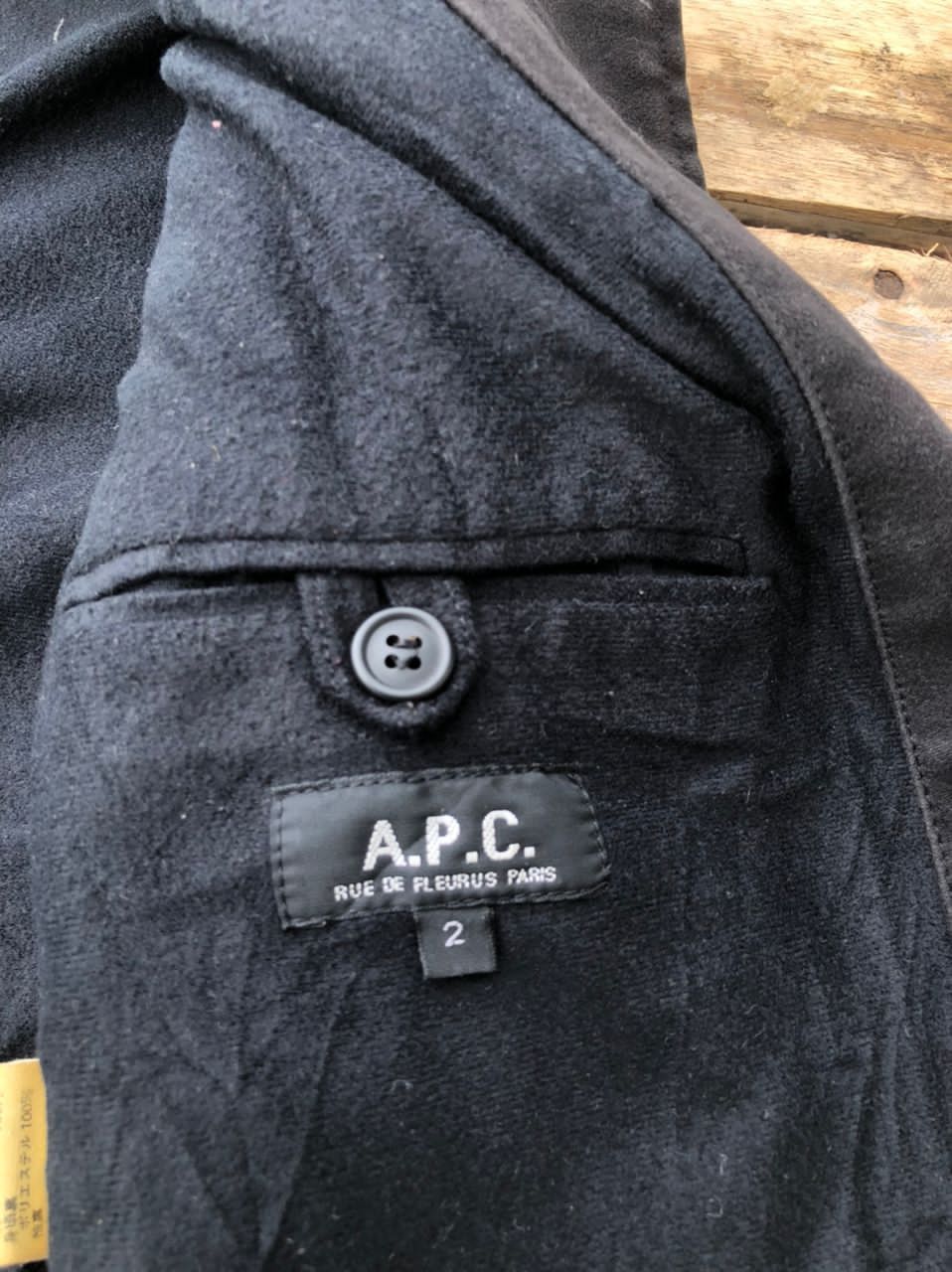 A.P.C. × Vintage Vintage APC Faded Long Coat Jacket Made In France Size US M / EU 48-50 / 2 - 3 Thumbnail