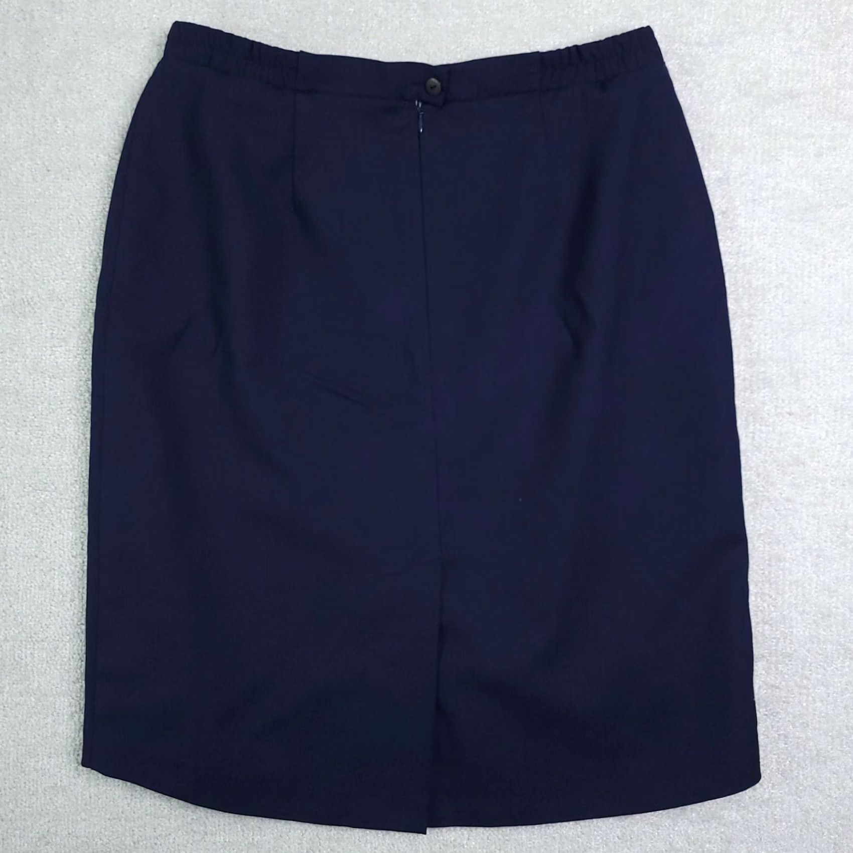 Vintage Vintage~Nygard Collection~Wool Pencil Lined Skirt Blue Sz 16 Size 38" / US 16 / IT 52 - 6 Thumbnail