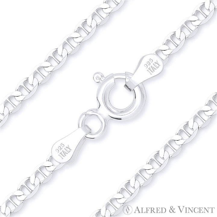 Other 2.7mm Mariner Link Chain Necklace in .925 Sterling Silver Size ONE SIZE - 1 Thumbnail