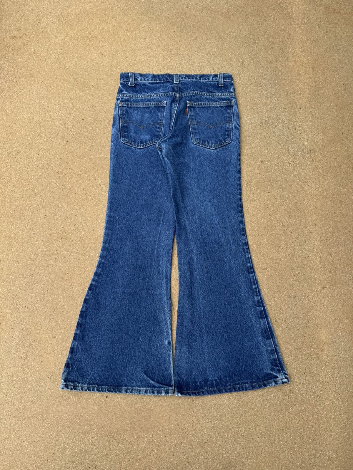 Levi's Vtg 80’s Levi’s 684 Orange Tab Bellbottom Flare Jeans 29x29 Size US 29 - 2 Thumbnail