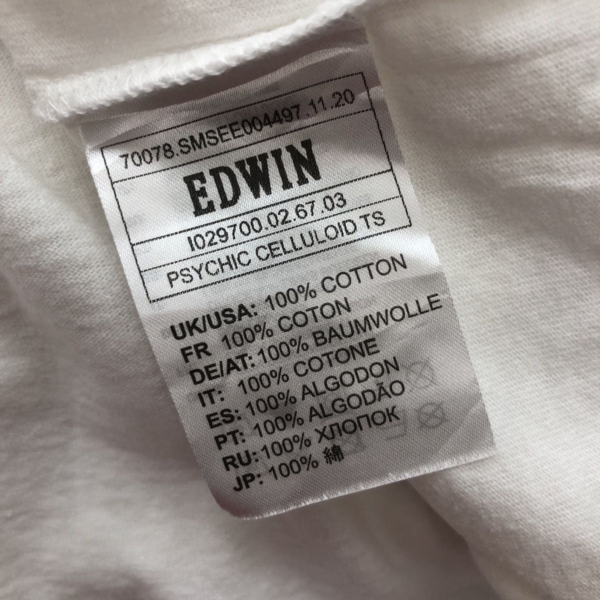 Anime × Edwin × Vintage Vintage PSYCHIC CELLULOID T-Shirt Anime Horror Edwin Size US M / EU 48-50 / 2 - 6 Thumbnail
