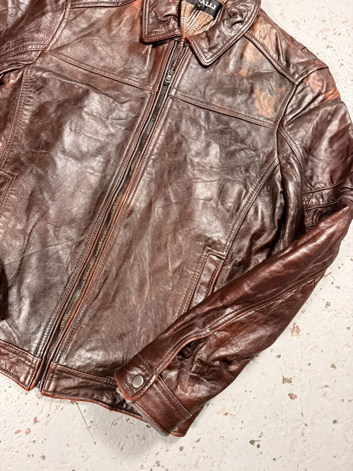 Other Vintage Ceralli Mocha Brown Leather Jacket Size US M / EU 48-50 / 2 - 4 Thumbnail