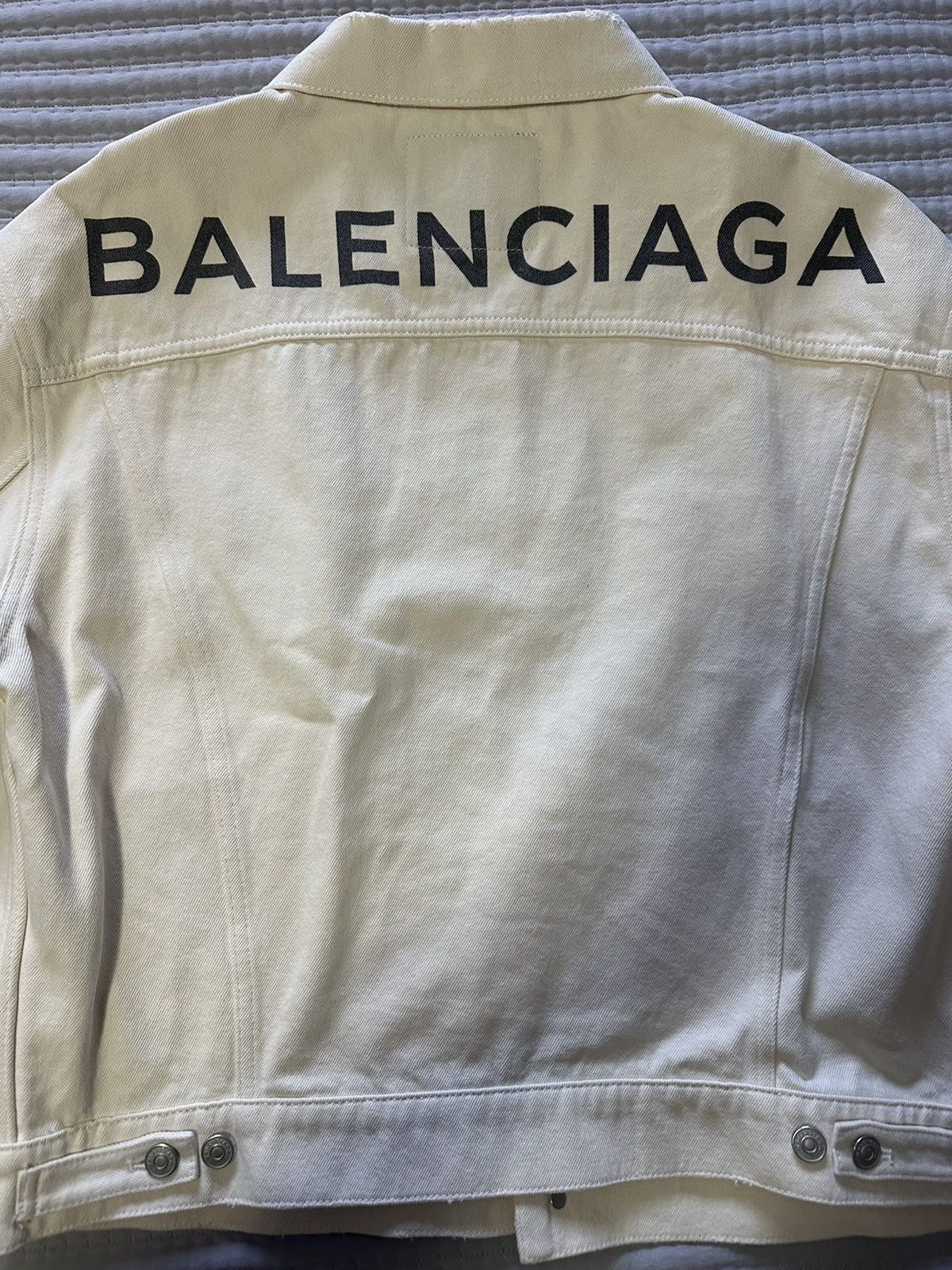 Balenciaga Balenciaga Denim Jacket size 38 Size US M / EU 48-50 / 2 - 2 Thumbnail