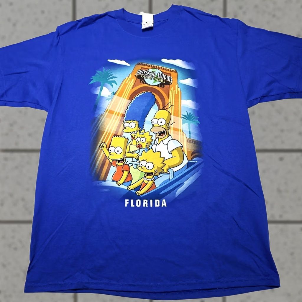 Vintage VINTAGE The Simpsons Universal Studios Hollywood T-Shirt Size XL Blue 2008 Men's Size US XL / EU 56 / 4 - 1 Thumbnail