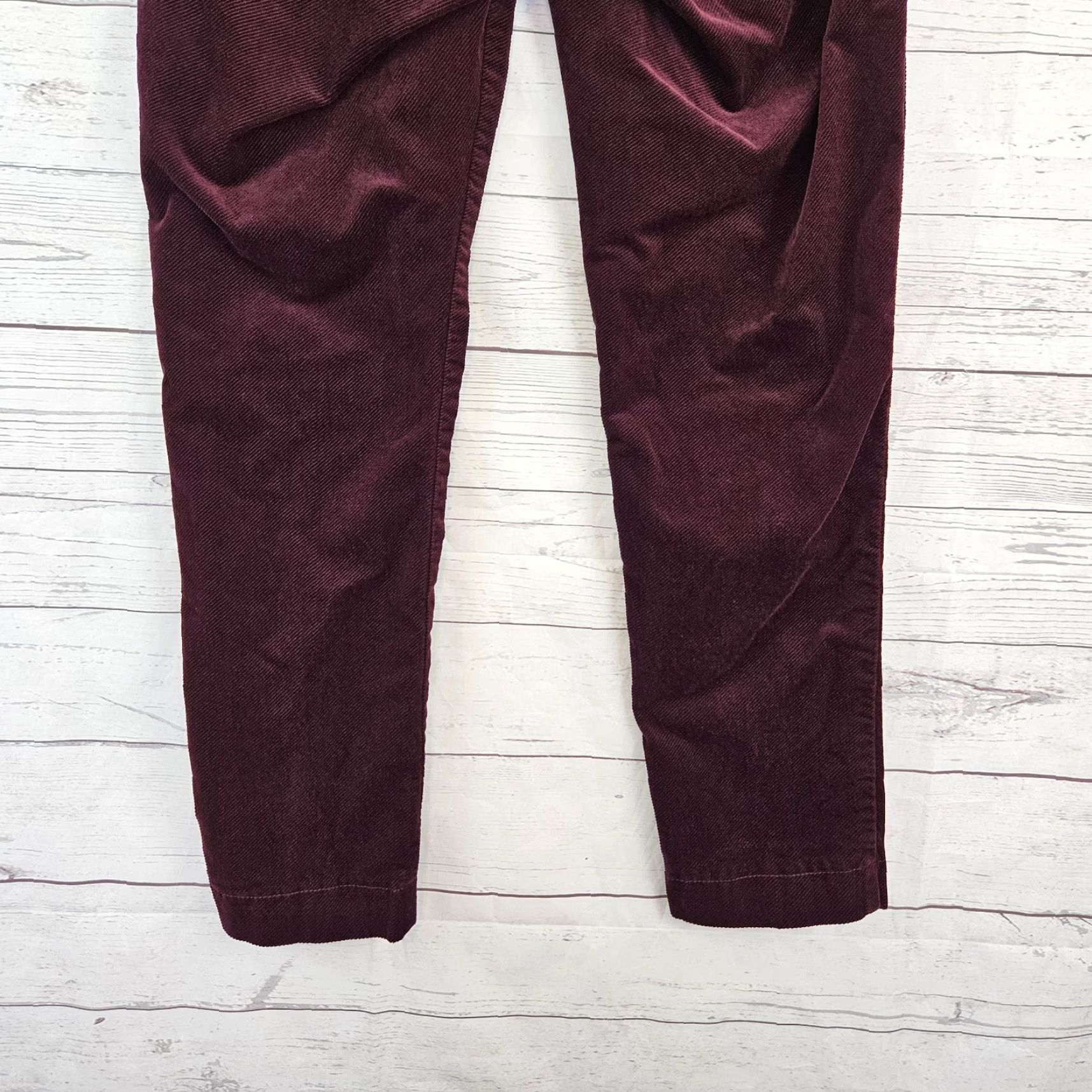 Vintage VINTAGE Kut from The Kloth Womens Ankle Pants Sz 6 Burgundy Mid Rise Pants Womens 6 Burgundy Size 28" / US 6 / IT 42 - 5 Thumbnail