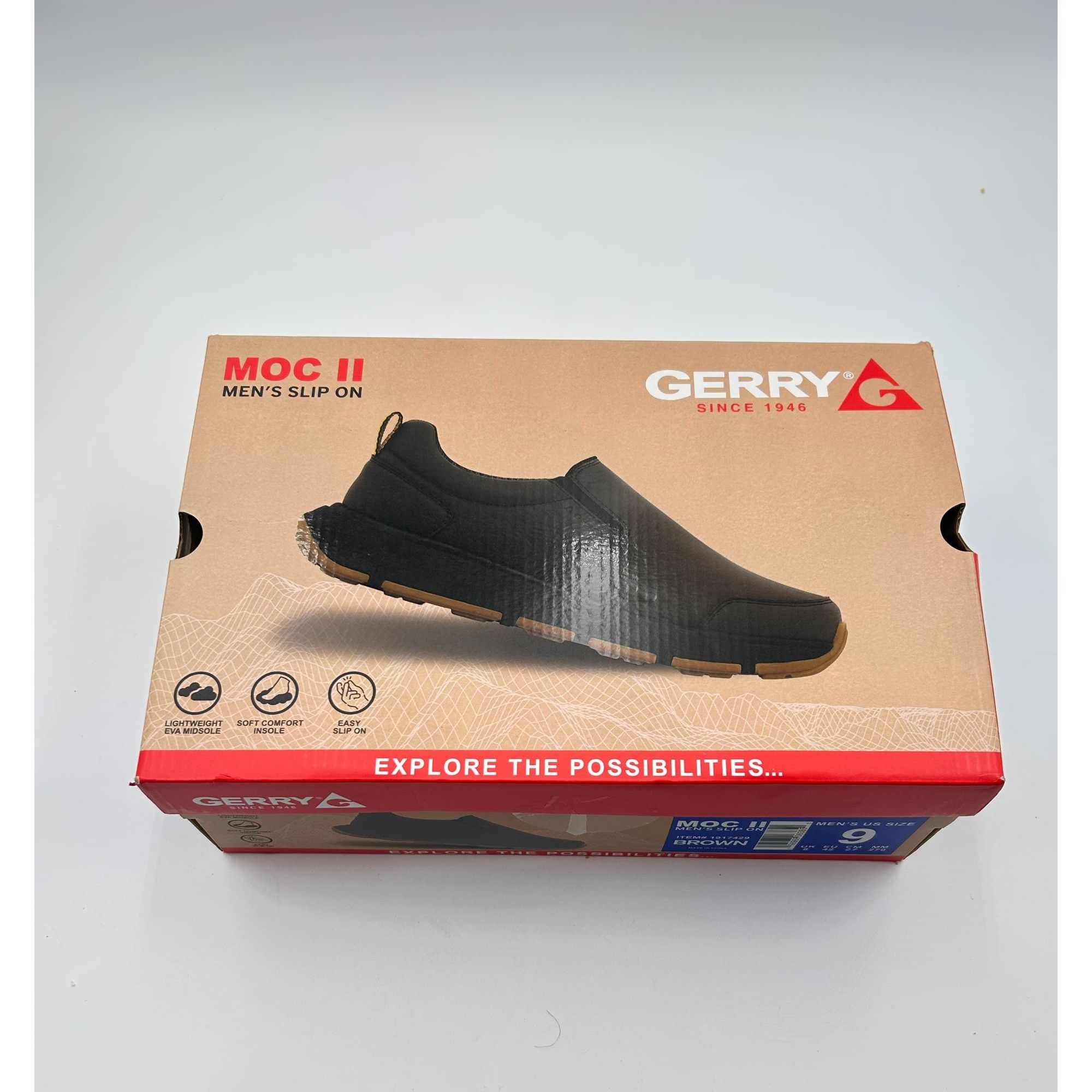 Other Gerry Moc II Men’s Brown Slip On Shoes Size 9 Lightweight Co Size US 9 / EU 42 - 8 Thumbnail