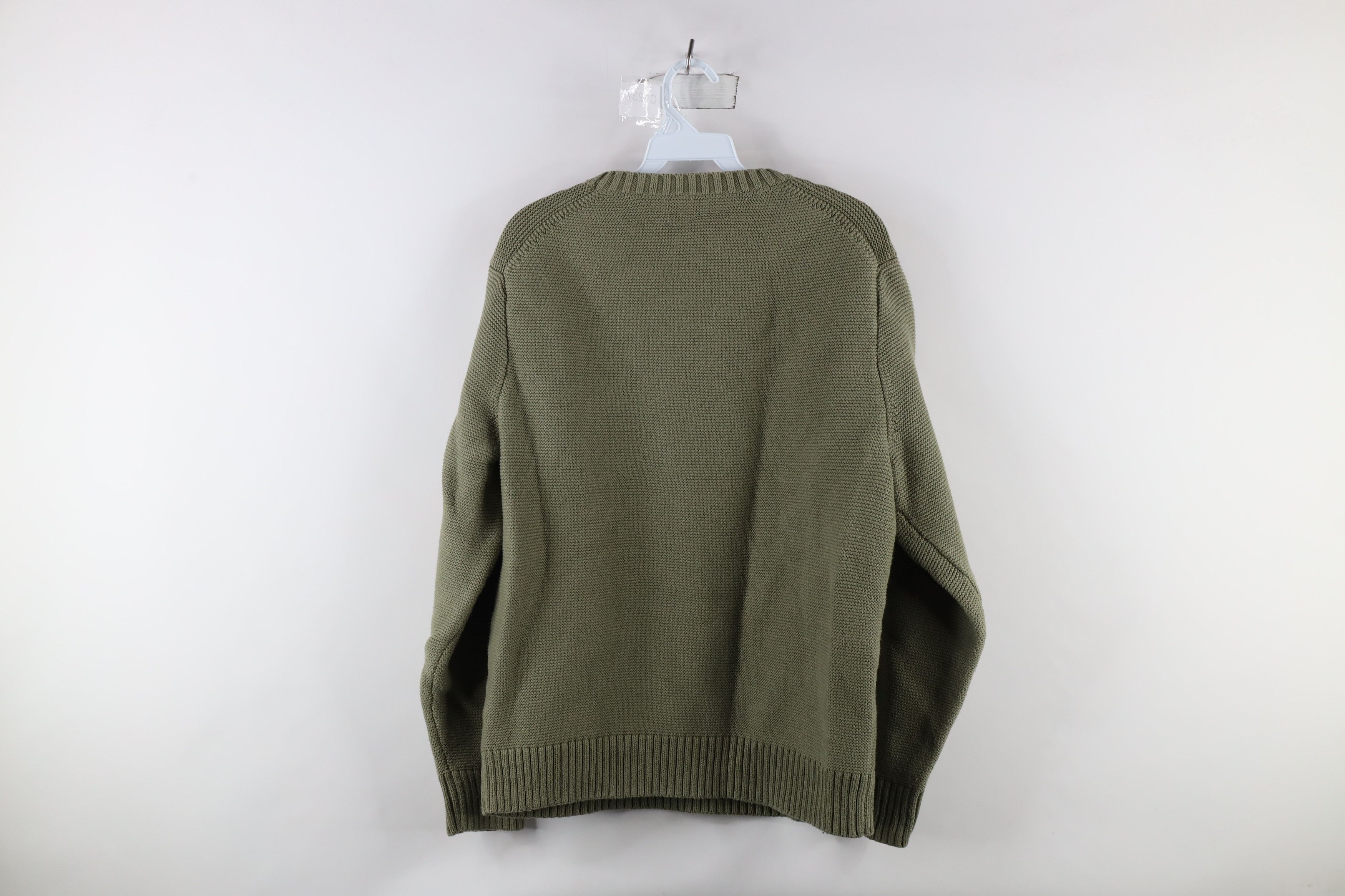 J.Crew × Vintage J Crew Blank Heavyweight Organic Cotton Garter Knit Sweater Size L / US 10 / IT 46 - 7 Thumbnail