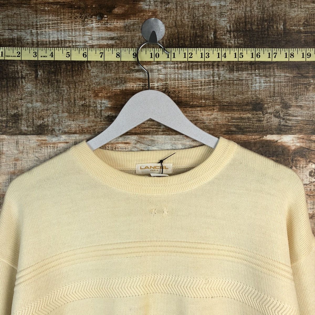 Lancel Lancel Paris vintage Cream Knitwear #A1833 Size US M / EU 48-50 / 2 - 4 Thumbnail