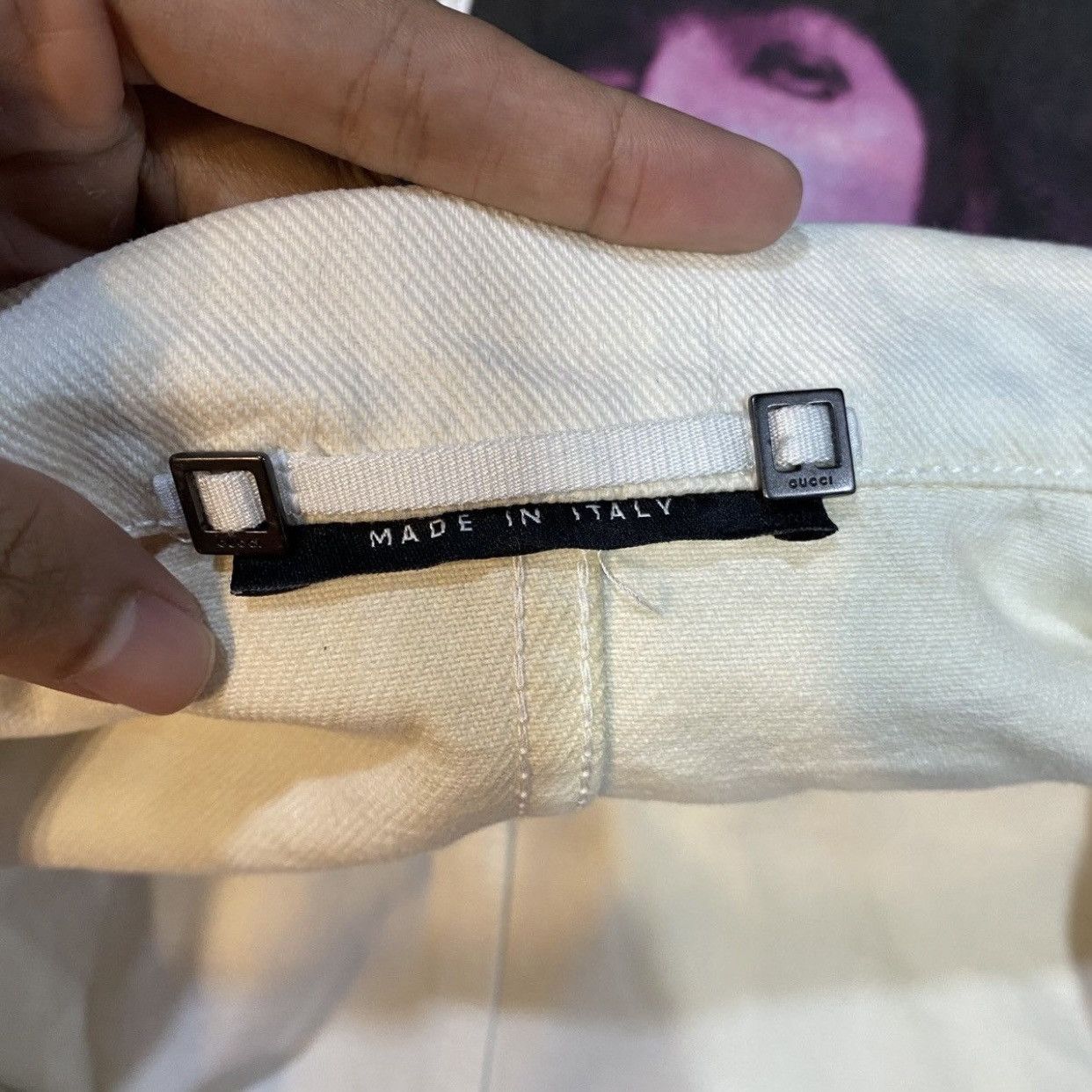 Gucci Archival Gucci White Cotton Denim Cropped Jacket IT 42 (M) Size M / US 6-8 / IT 42-44 - 11 Thumbnail