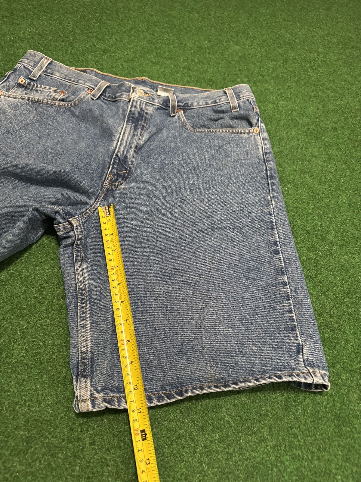 Levi's Vintage Clothing Levis 550 Relaxed Baggy Jorts 38 Light Y2K 11” Denim Shorts Size US 38 / EU 54 - 7 Thumbnail