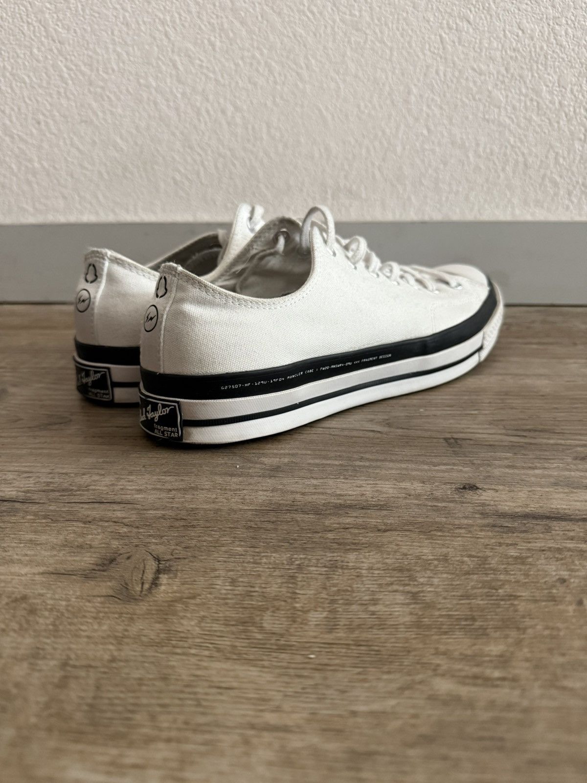 Converse × Fragment Design × Moncler 70 Low ‘White’ Size US 11 / EU 44 - 9 Thumbnail